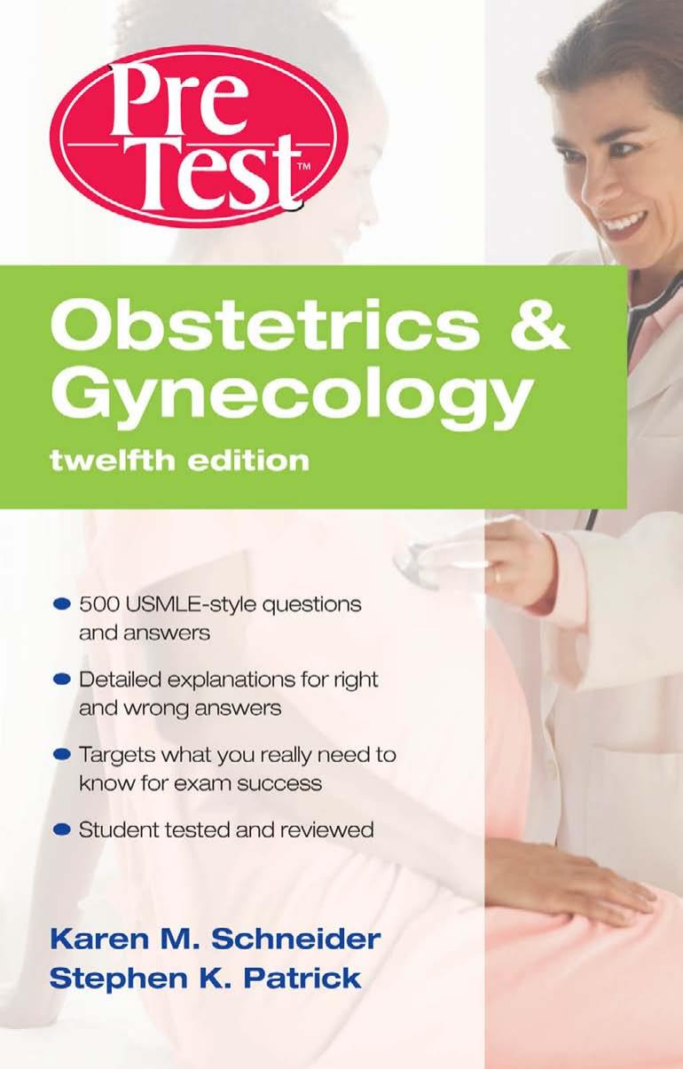 Obstetrics and Gynecology 12th ed 2009