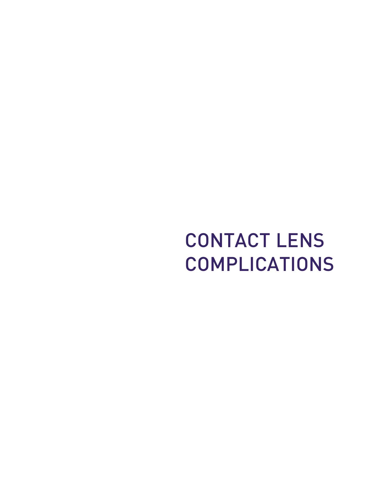Contact Lens Complications 2012