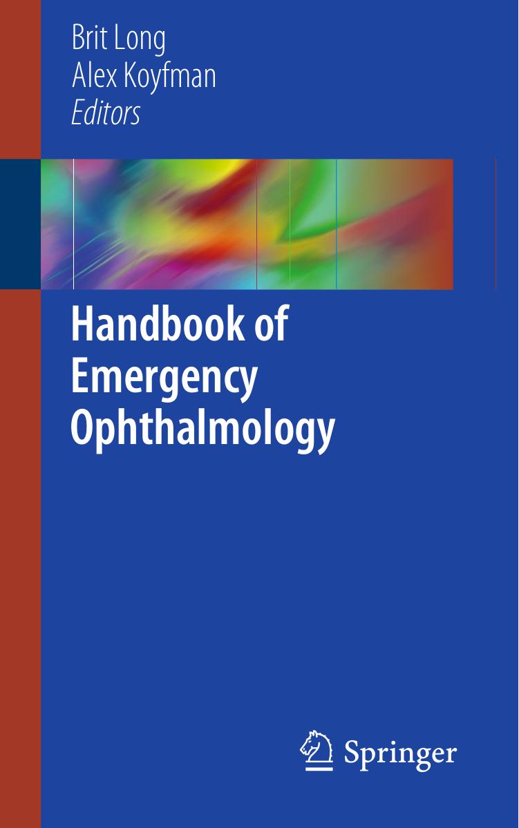 Handbook of Emergency Ophthalmology 2018