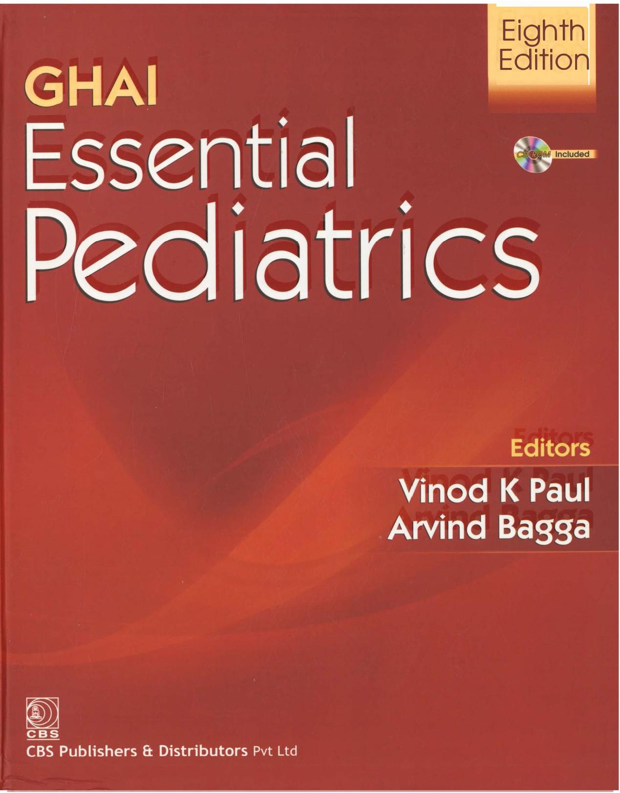 Ghai Essential Pediatrics 8th ed