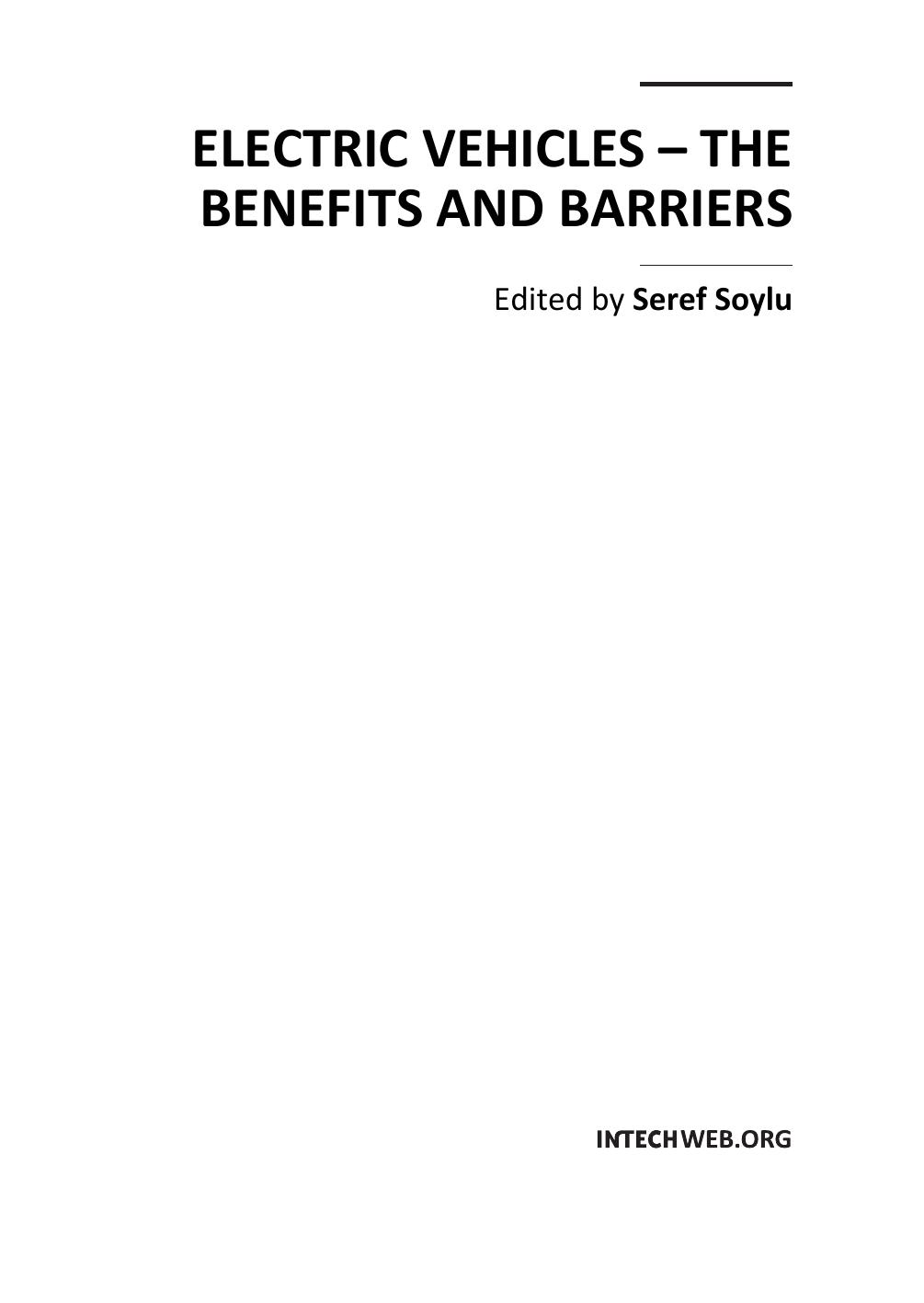 Electric Vehicles     The Benefits and Barriers 2011.pdf