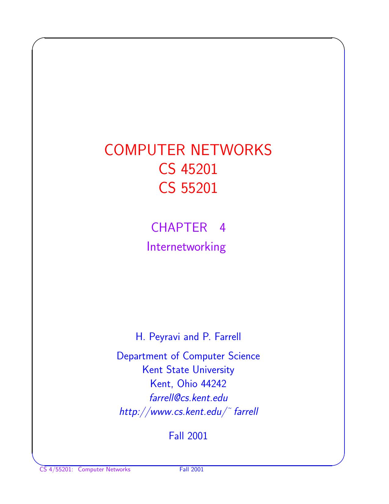 COMPUTER NETWORKS