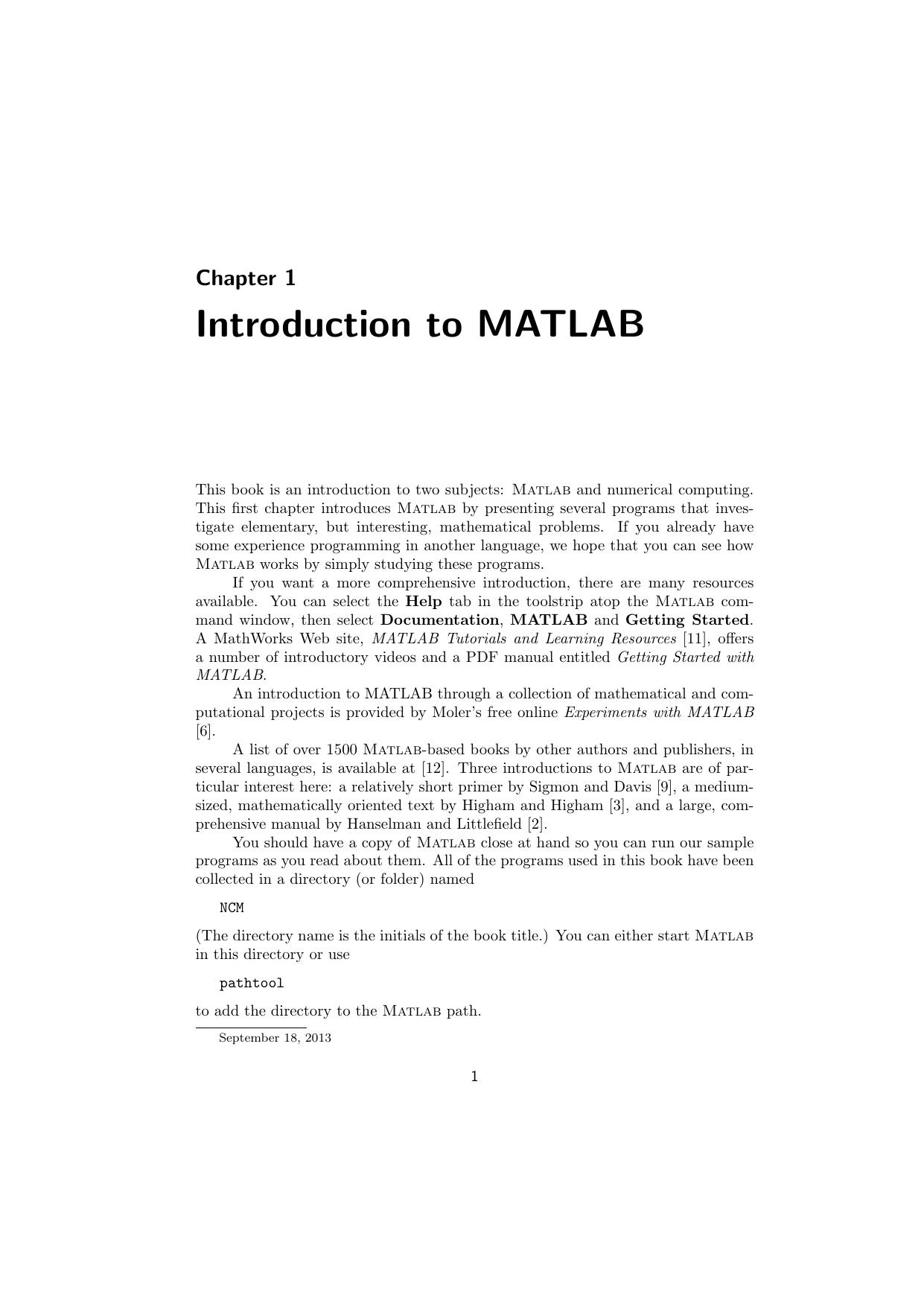 INTRODUCTION TO  MATLAB2