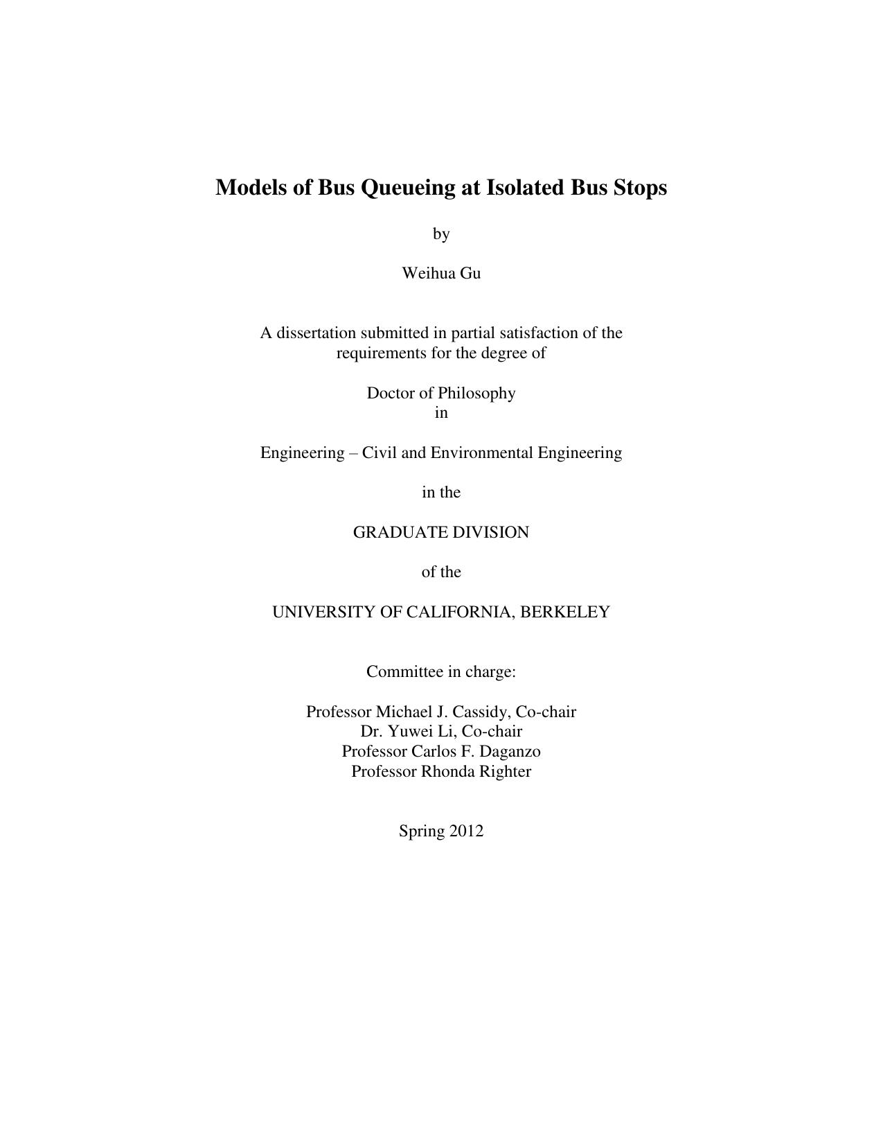 Models of Bus Queueing at Isolated Bus Stops