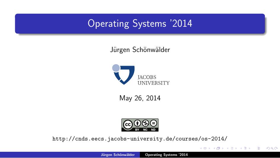 Operating Systems '2014