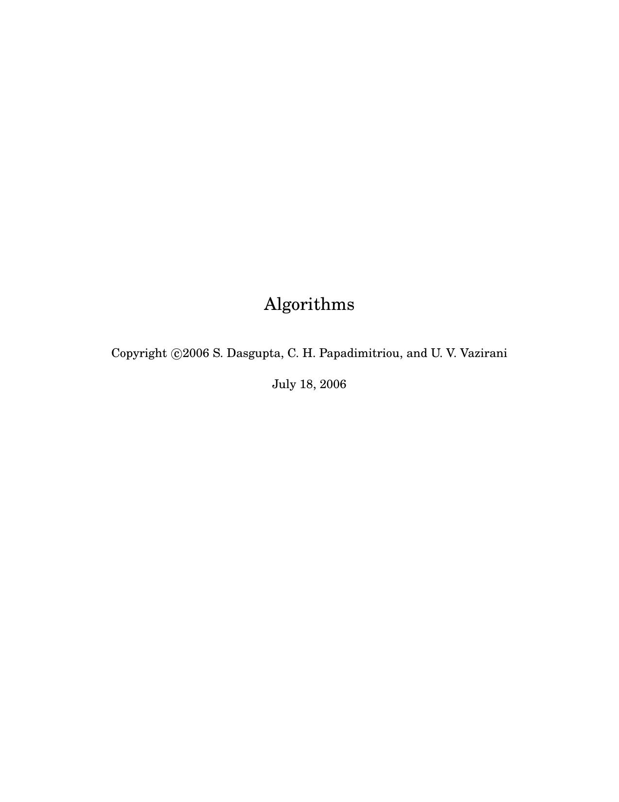 Algorithms 2006