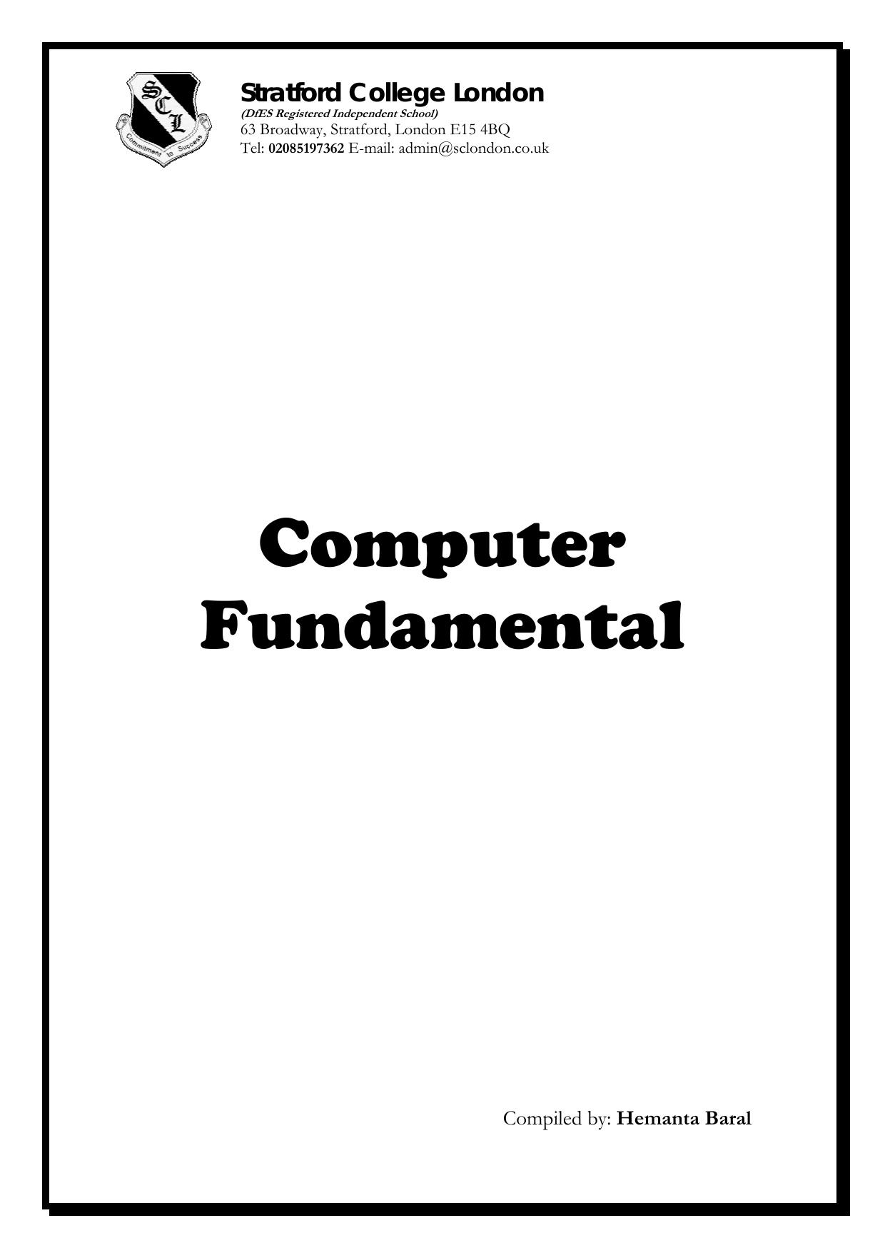 Microsoft Word - Computer Fundamental