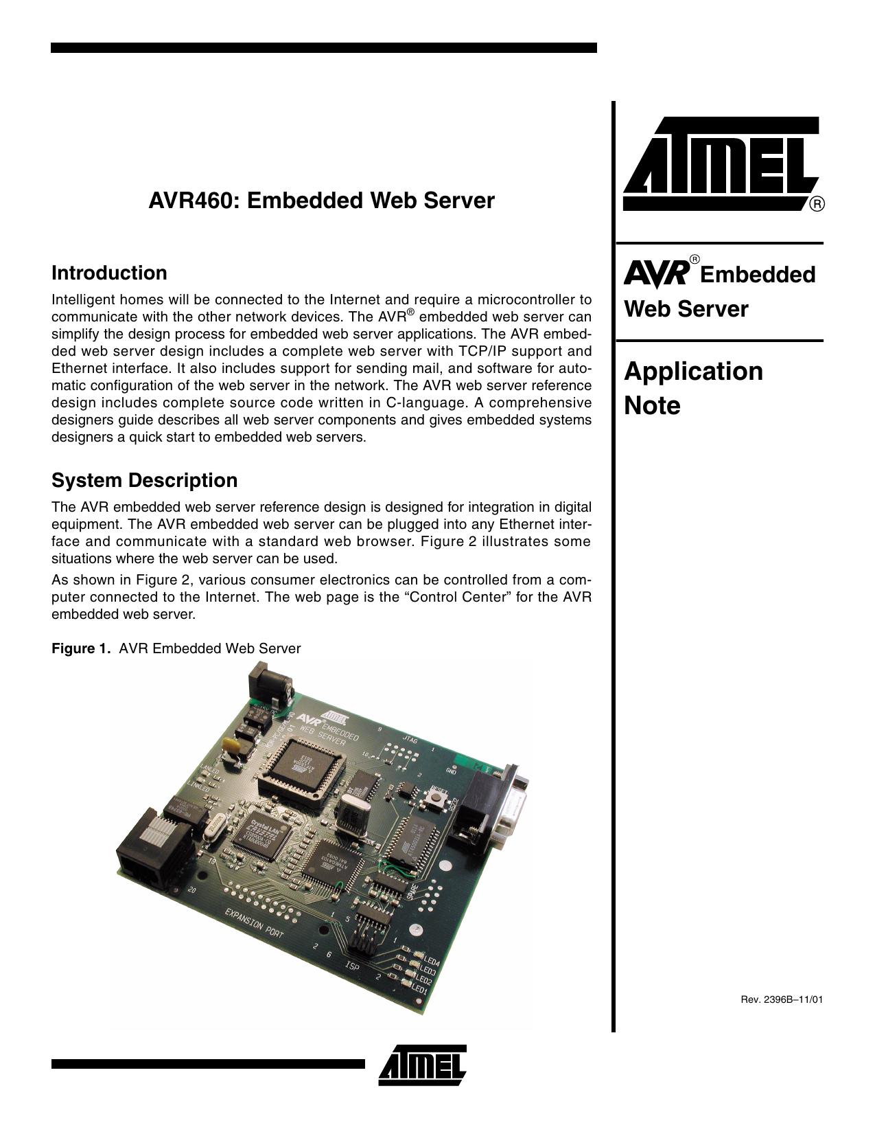 AVR460: Embedded Web Server
