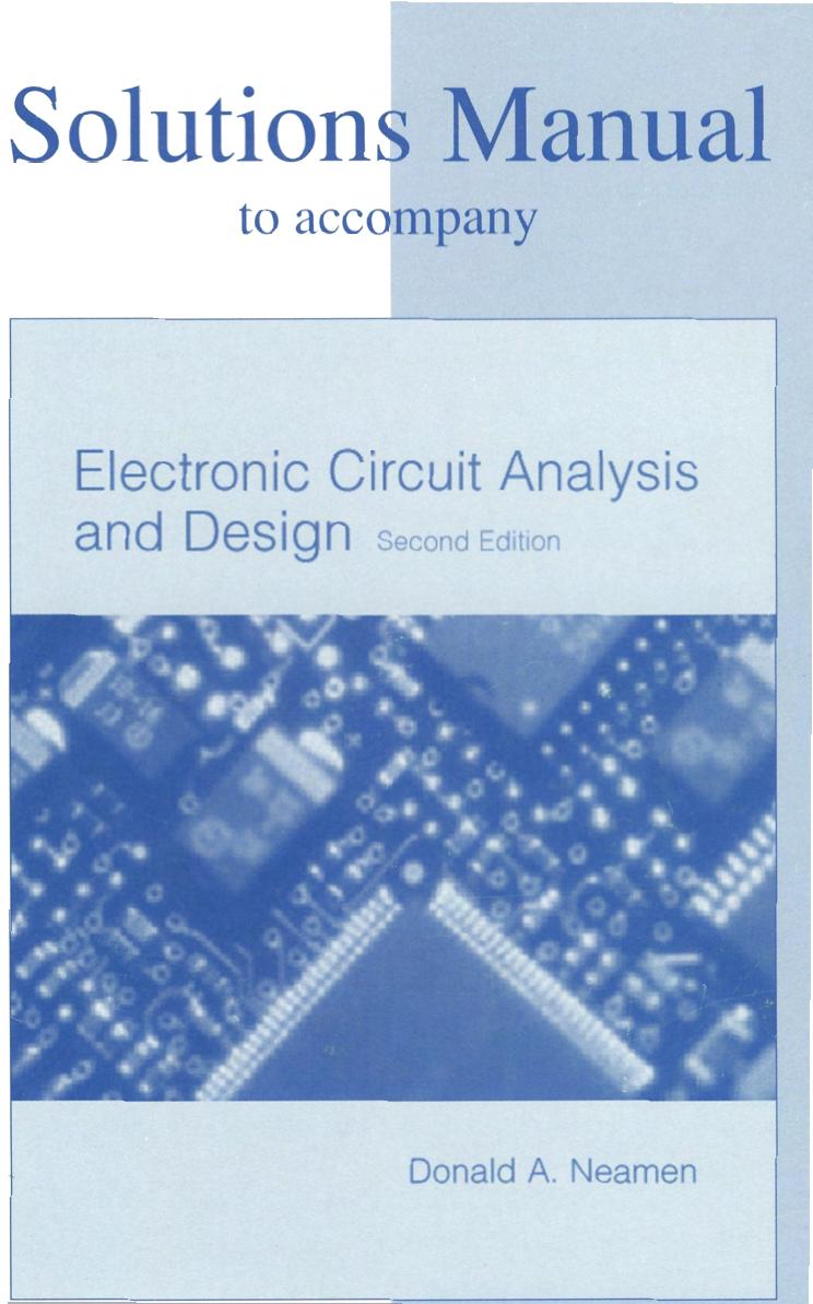 Electronic Circuit Analysis and Design 2nd ed. 2001.pdf