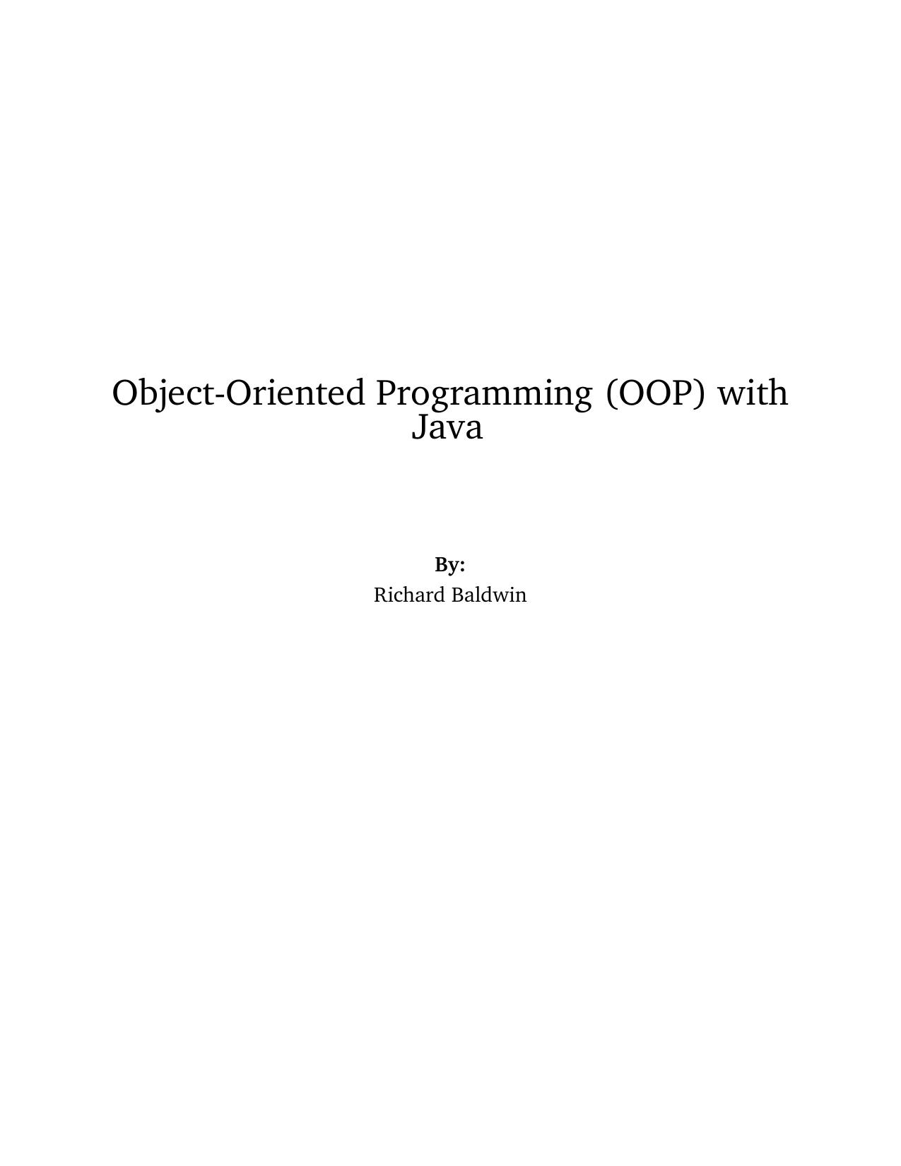 Object-Oriented Programming (OOP) with Java ( PDFDrive.com )
