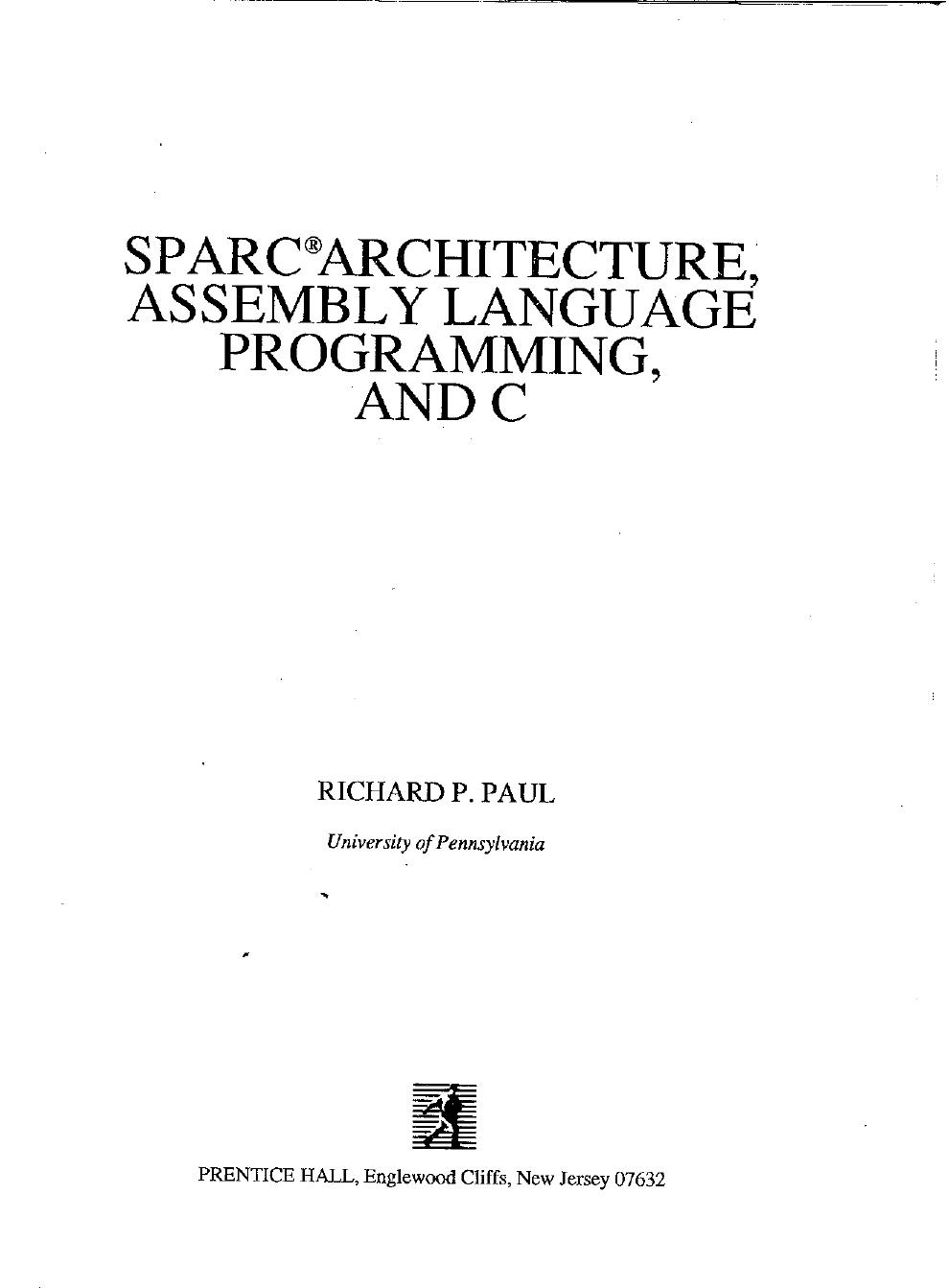Sparc Architecture, Assembly Lan