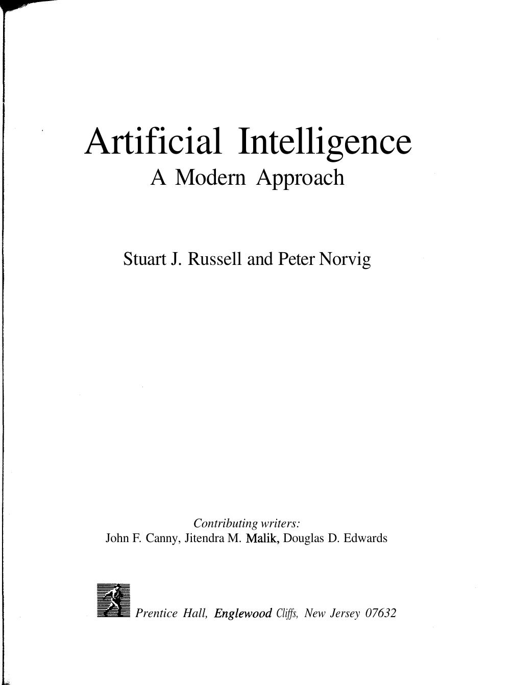 Artificial Intelligence A Modern Approach by Stuart Russel Norvig