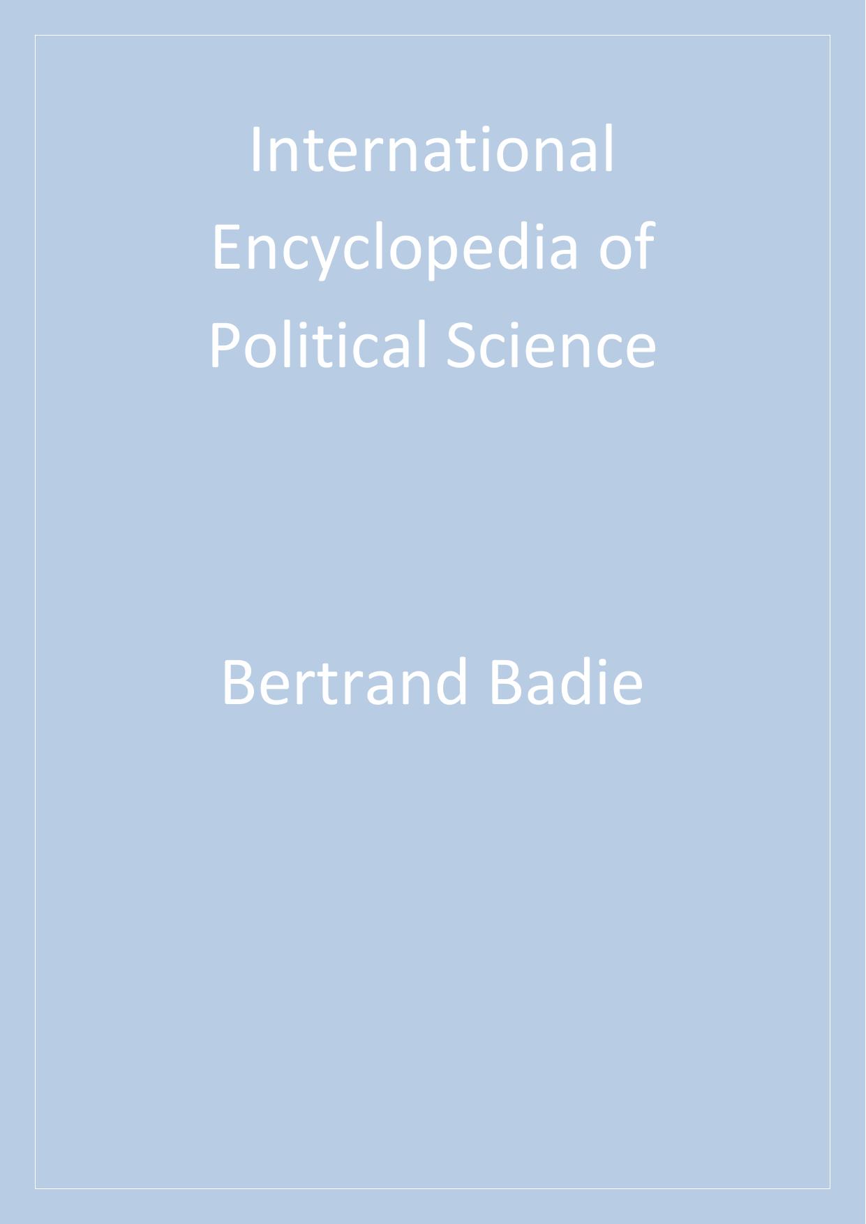 International Encyclopedia of Political Science