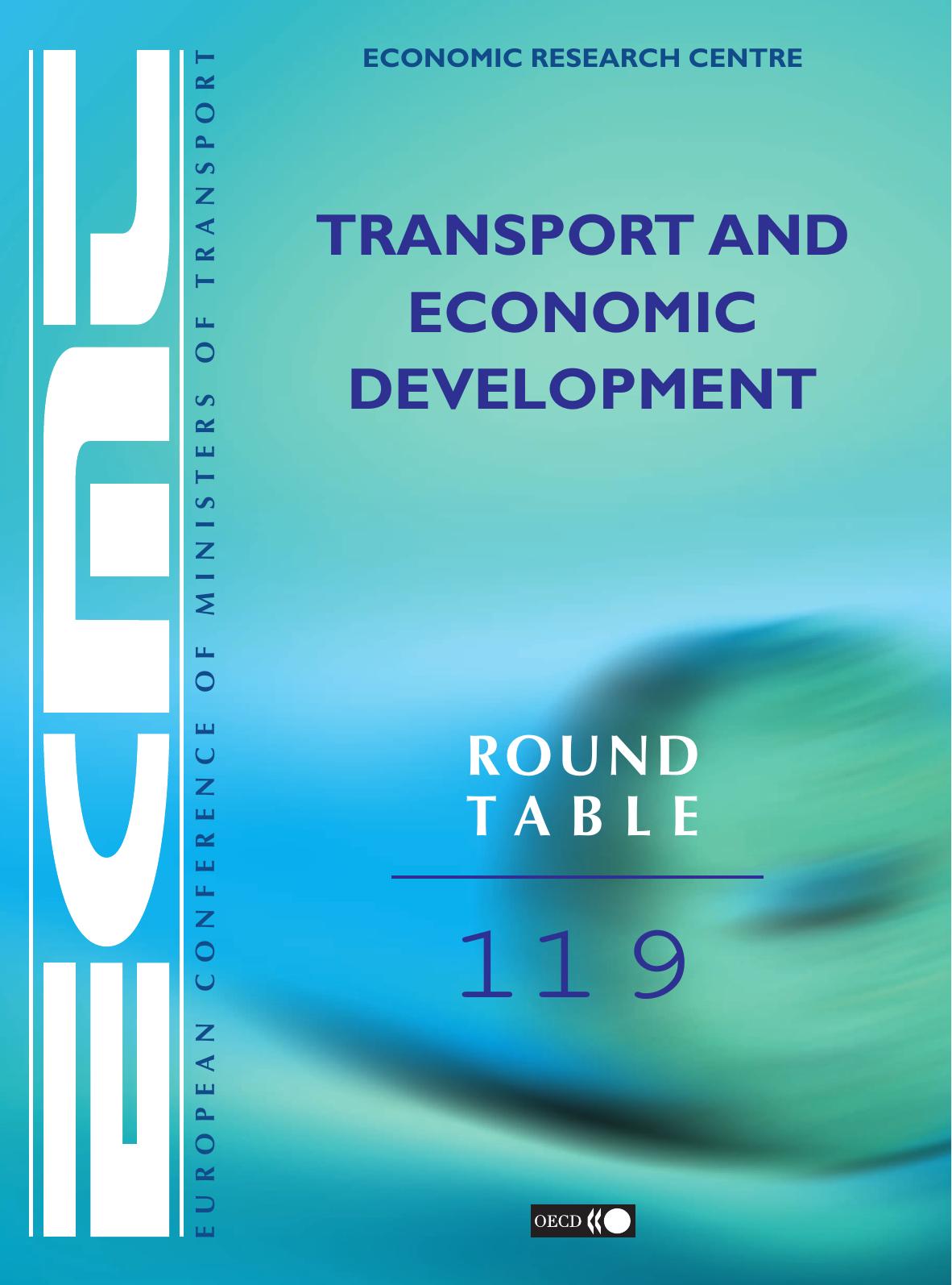 ECMT Round Tables : Transport and Economic Development