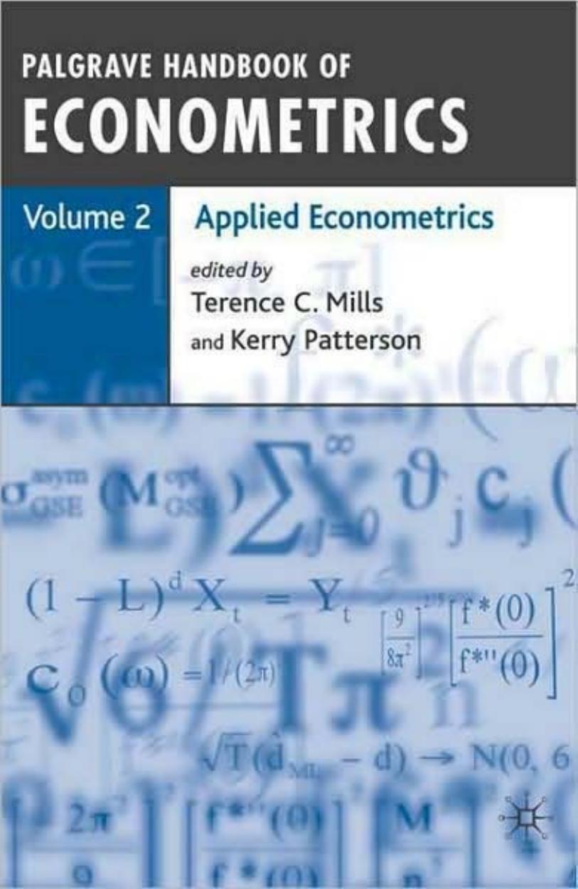 Palgrave Handbook of Econometrics: Applied Econometrics