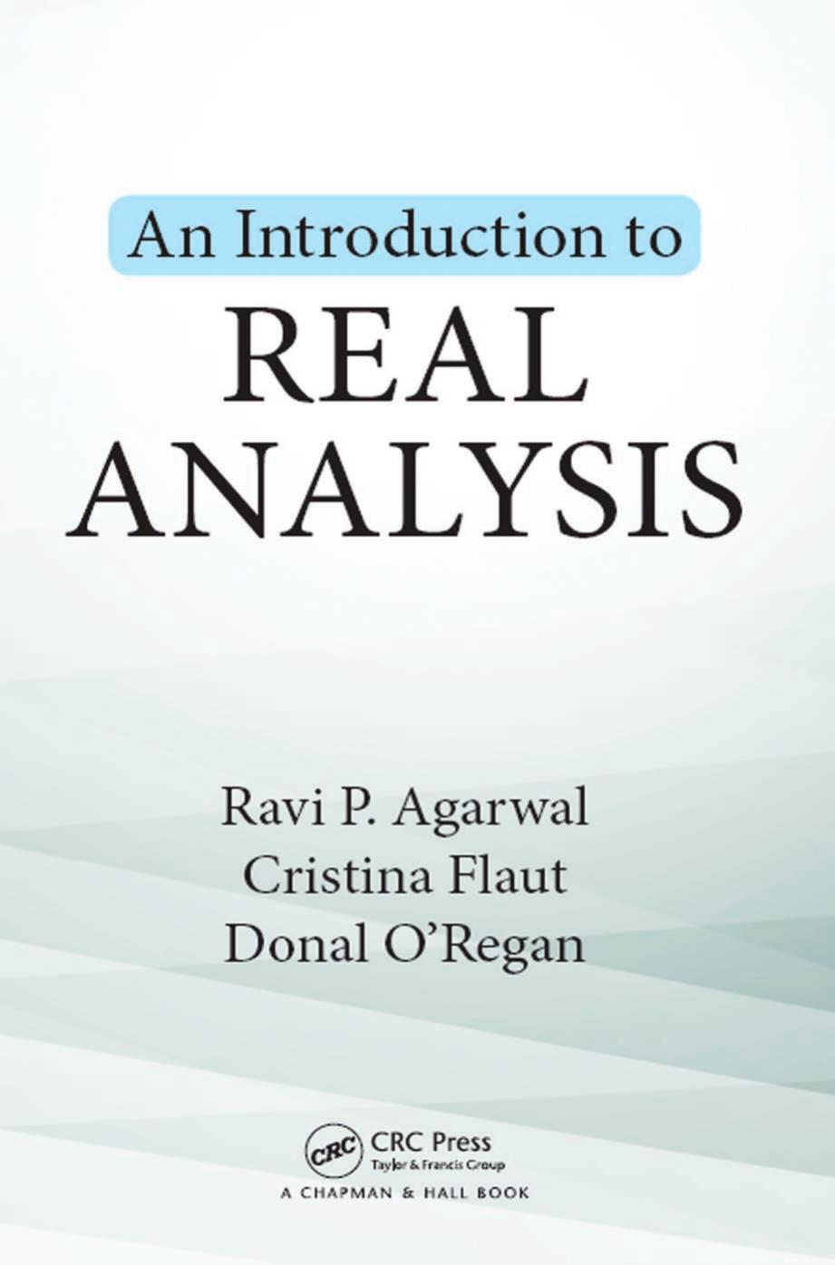 An Introduction to Real Analysis