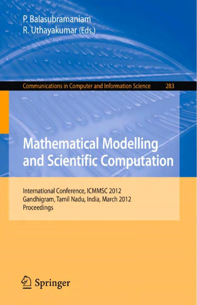 Mathematical Modelling and Scientific Computations 2012