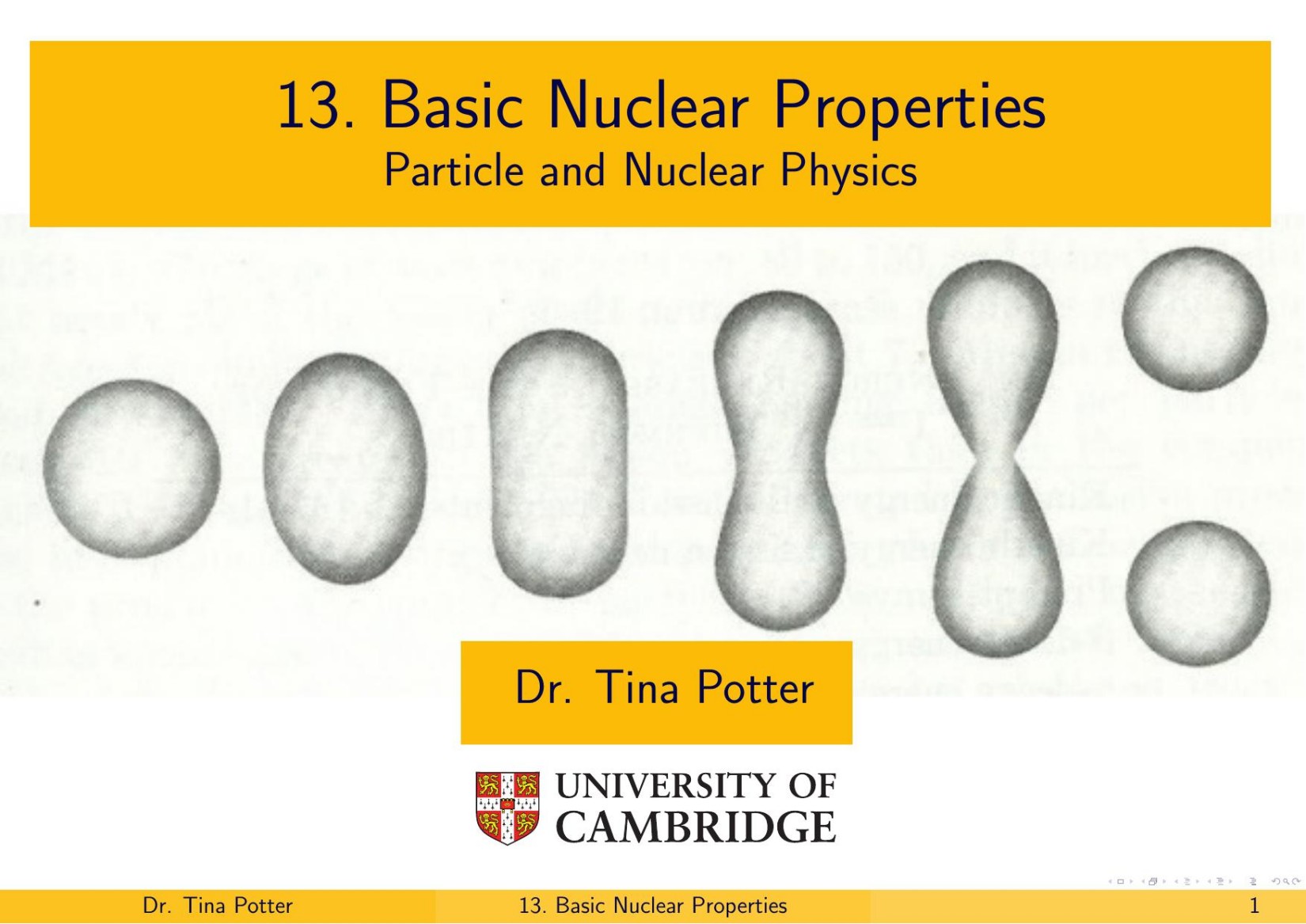13. Basic Nuclear Properties - Particle and Nuclear Physics