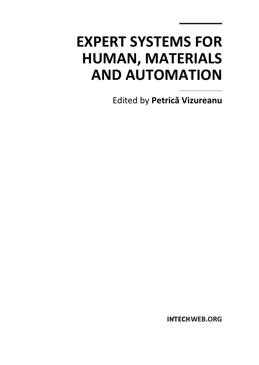 Microsoft Word - preface_Expert Systems for Human, Materials and Automation