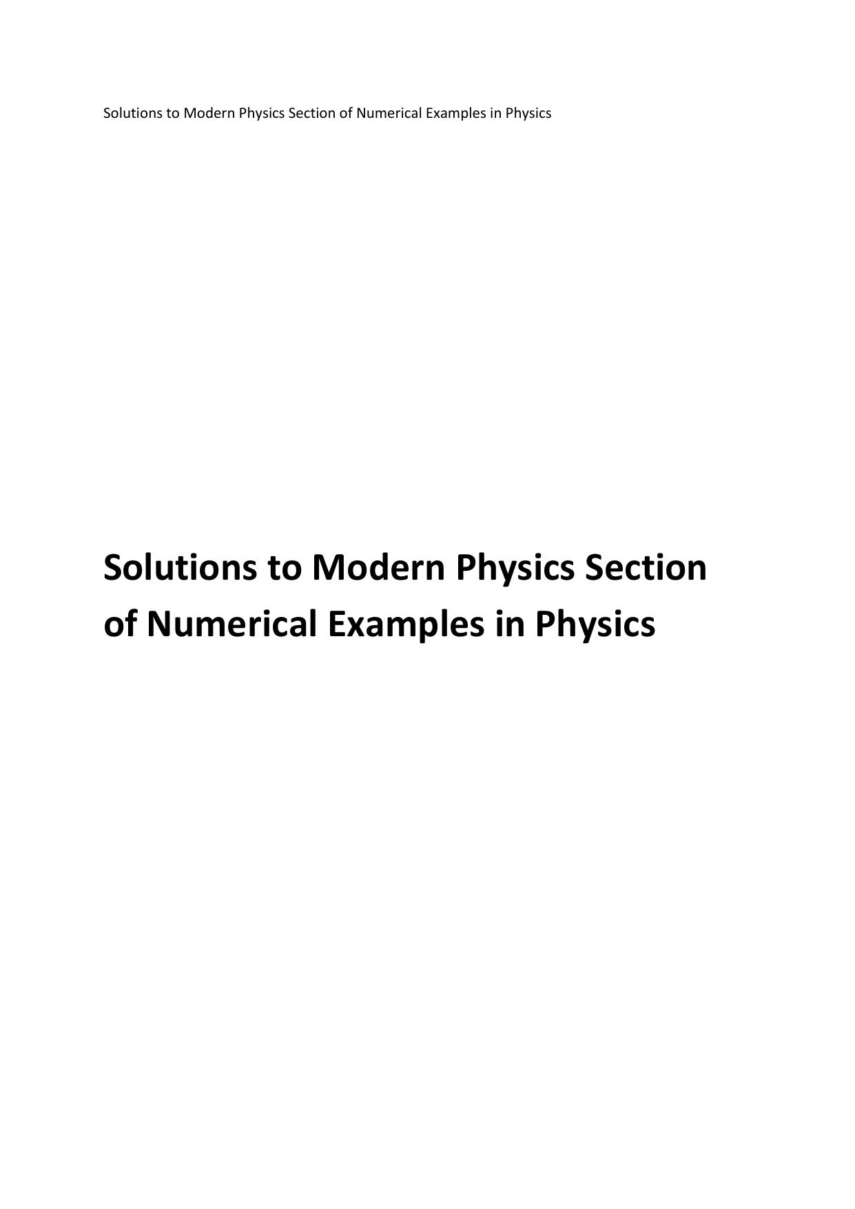 N N Ghosh Modern Physics Solutions to Numerical ( PDFDrive.com )
