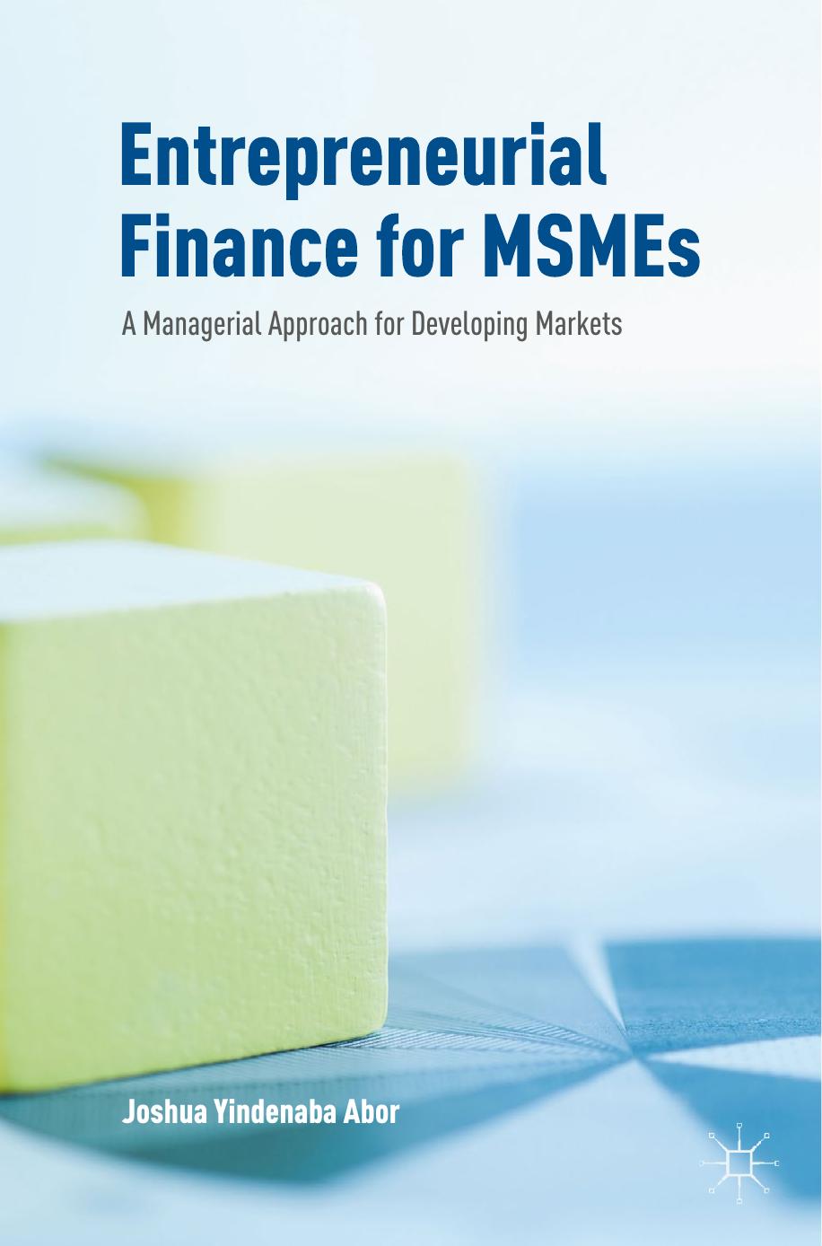 Entrepreneurial Finance for MSMEs A Managerial Approach for Developing Markets 2017 PDF