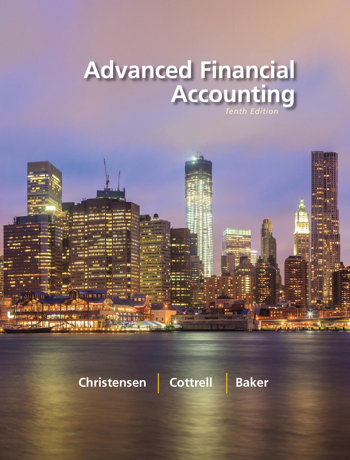 advanced financial accounting 10th edition