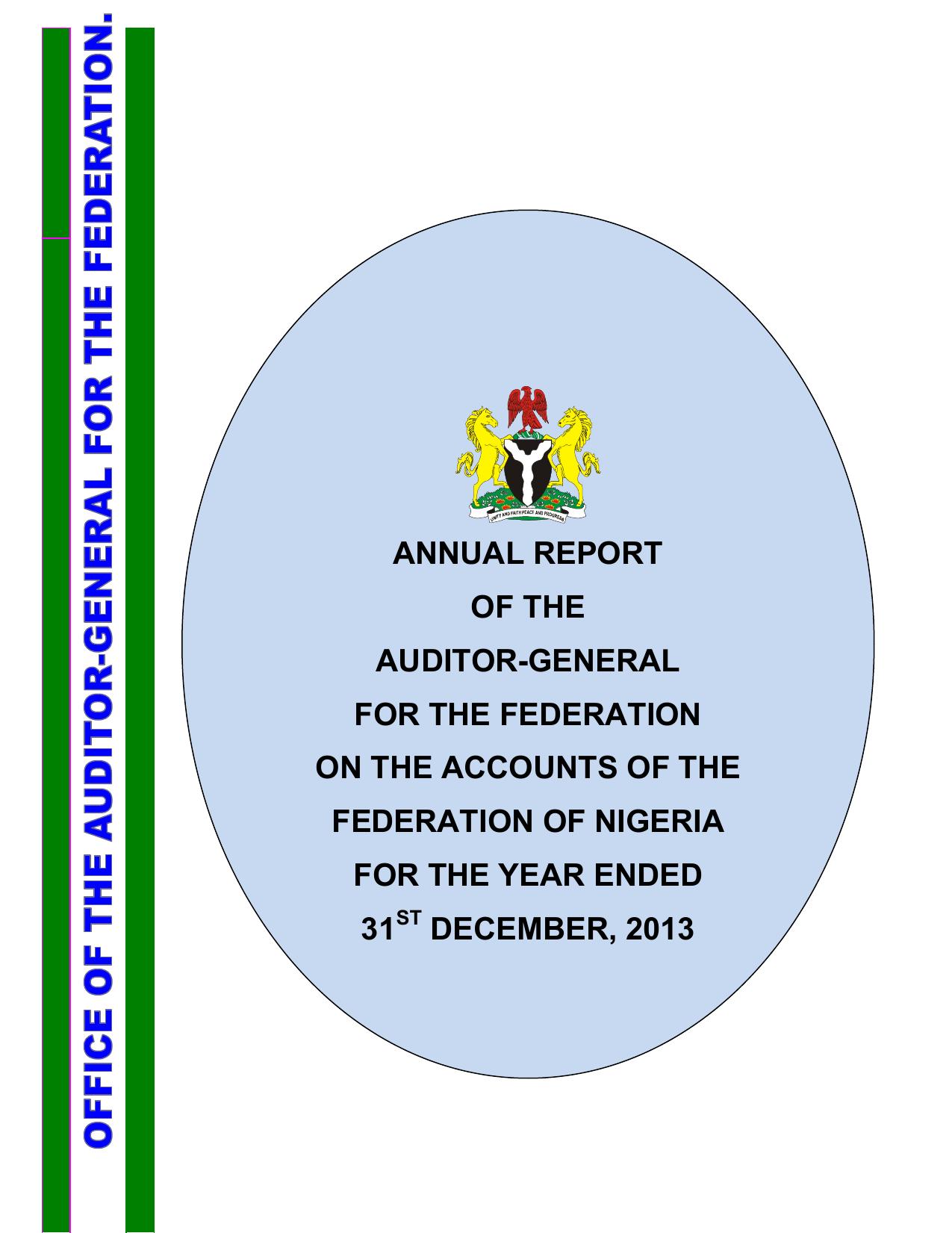 annual report AuGF Nigeria 2013