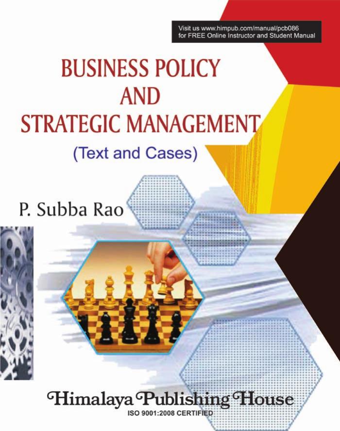 Business Policy and Strategic Management