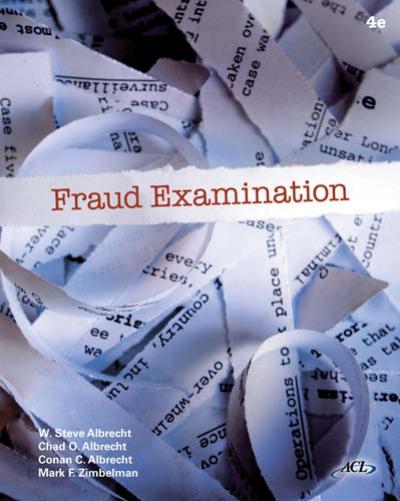 Fraud Examination , 4th ed.