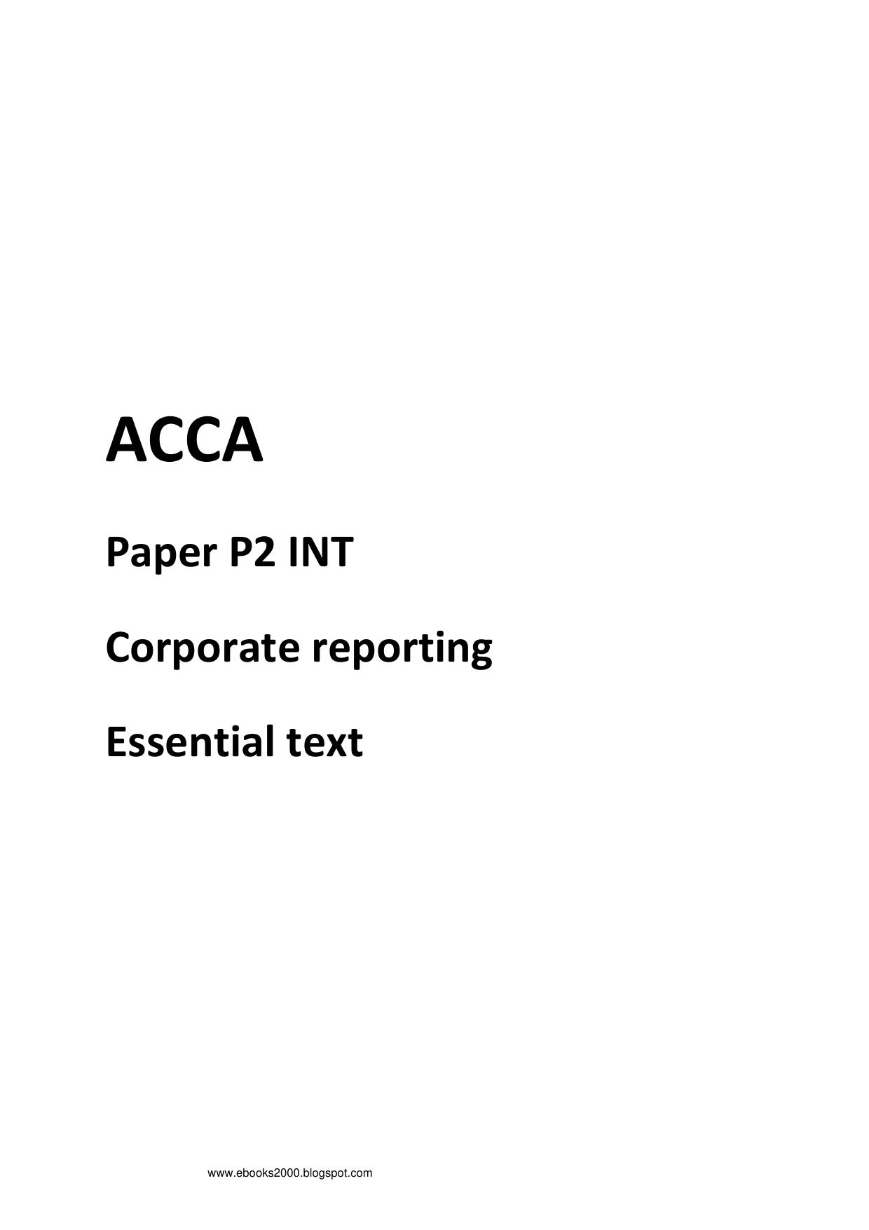 P2-Corporate Reporting (Int.)-Essential Text-Kaplan
