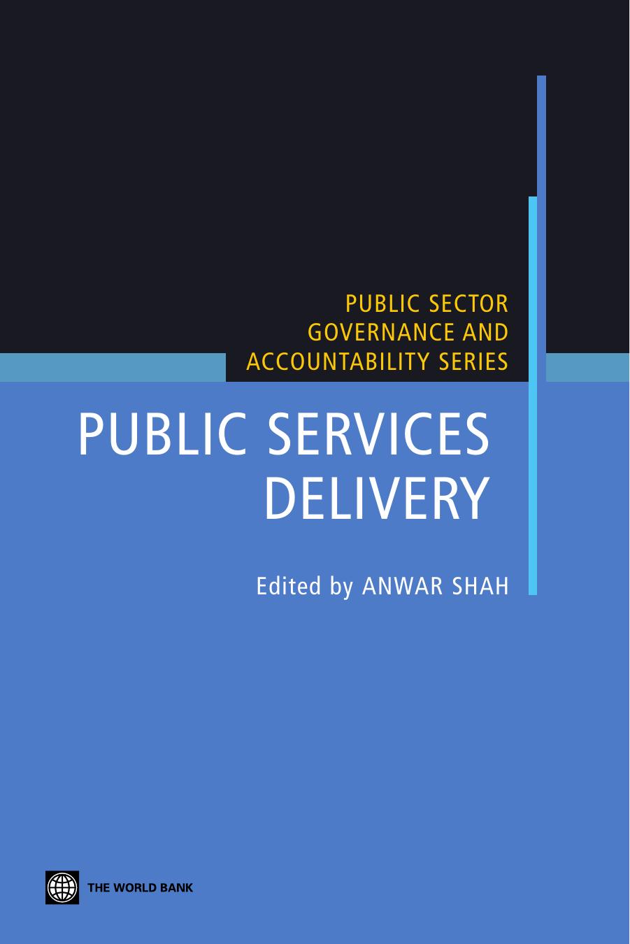 Public Services Delivery - ISBN: 0821361406