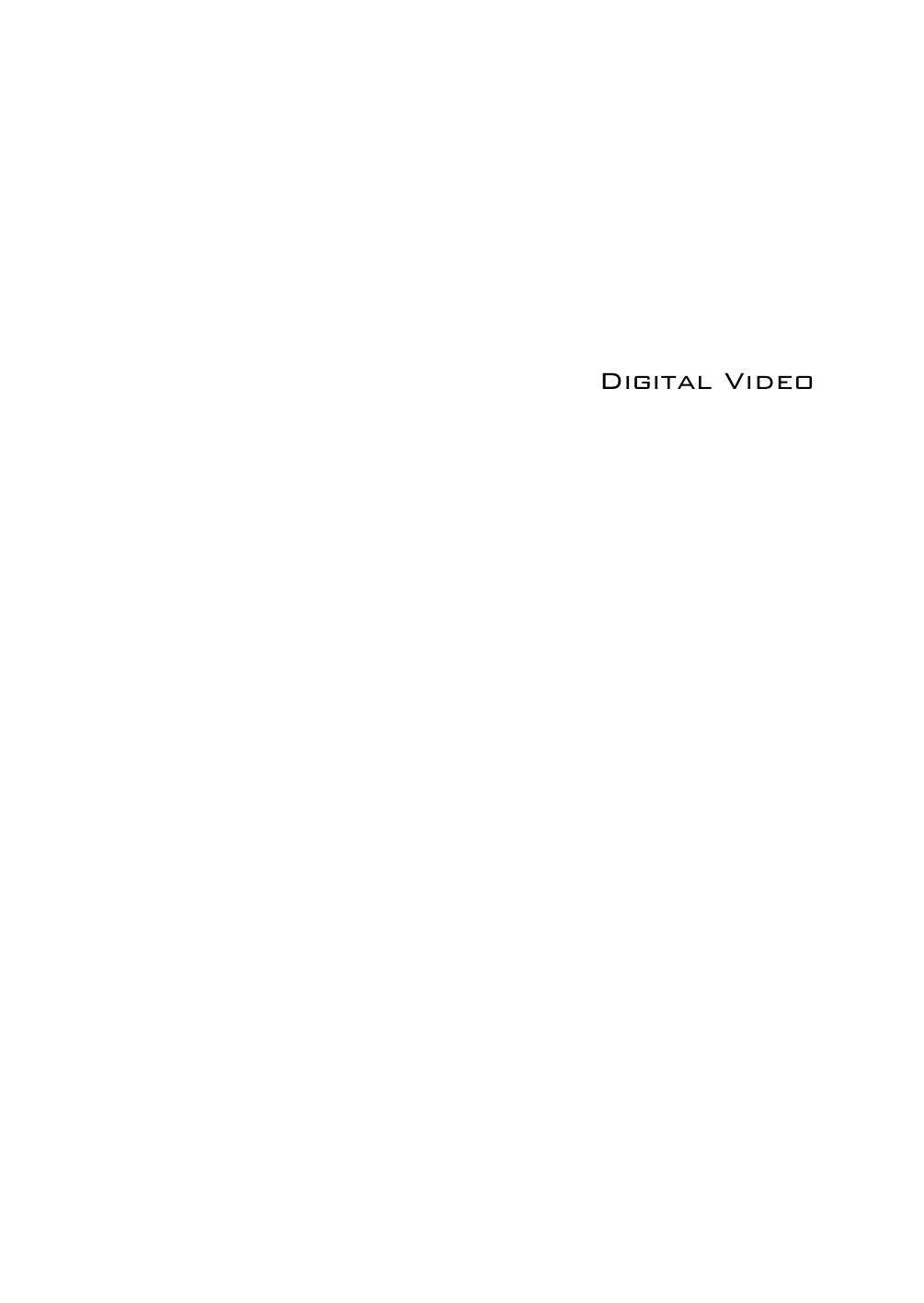 Microsoft Word - Preface&Contents_Digital_Video.doc