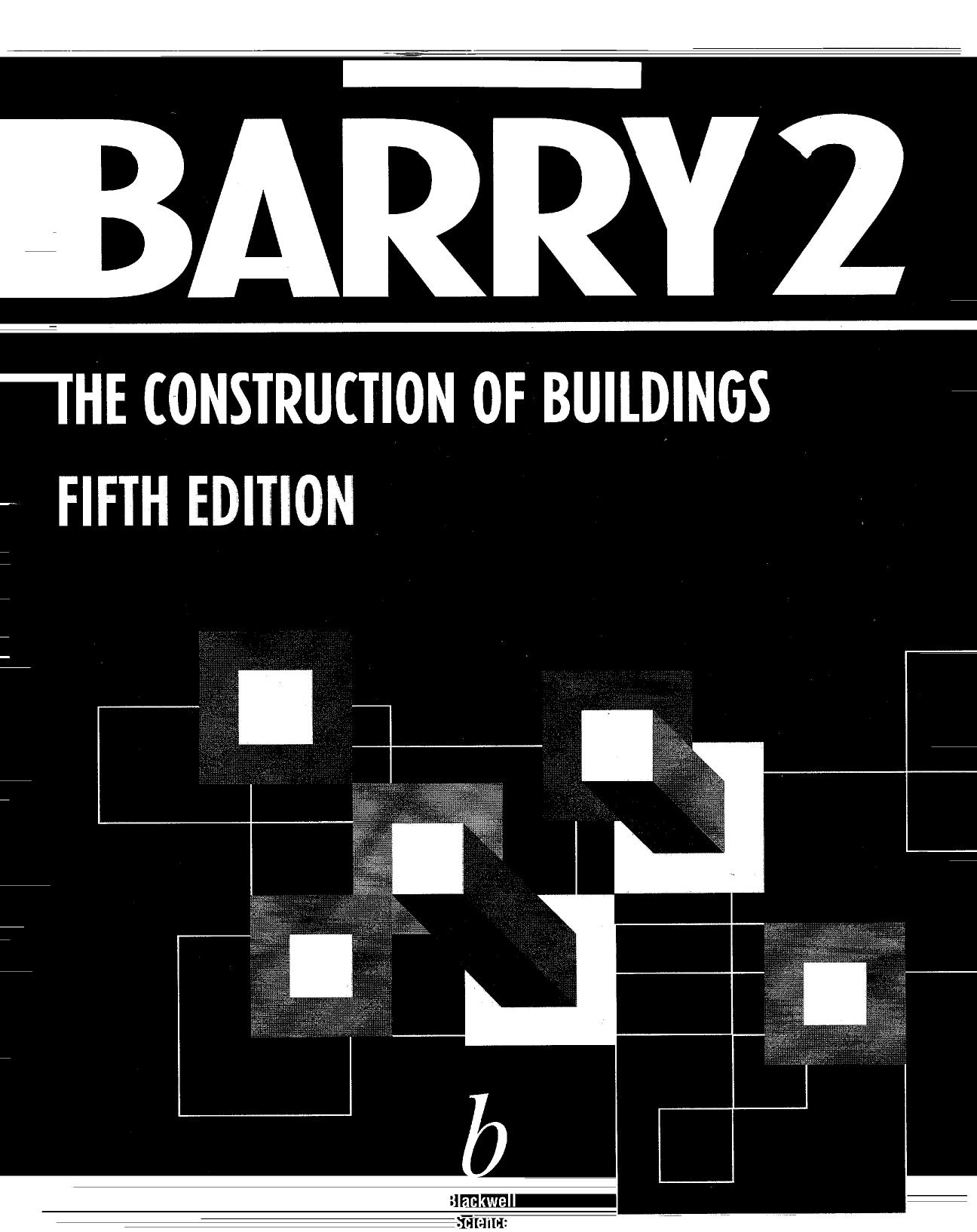 THE Construction Of Buildings Volume 2 5TH ED 1999