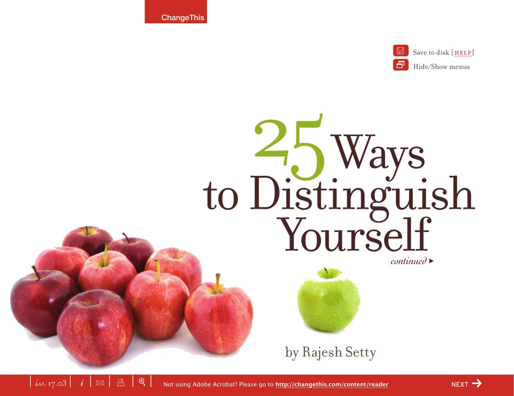 25 Ways to Distinguish Yourself