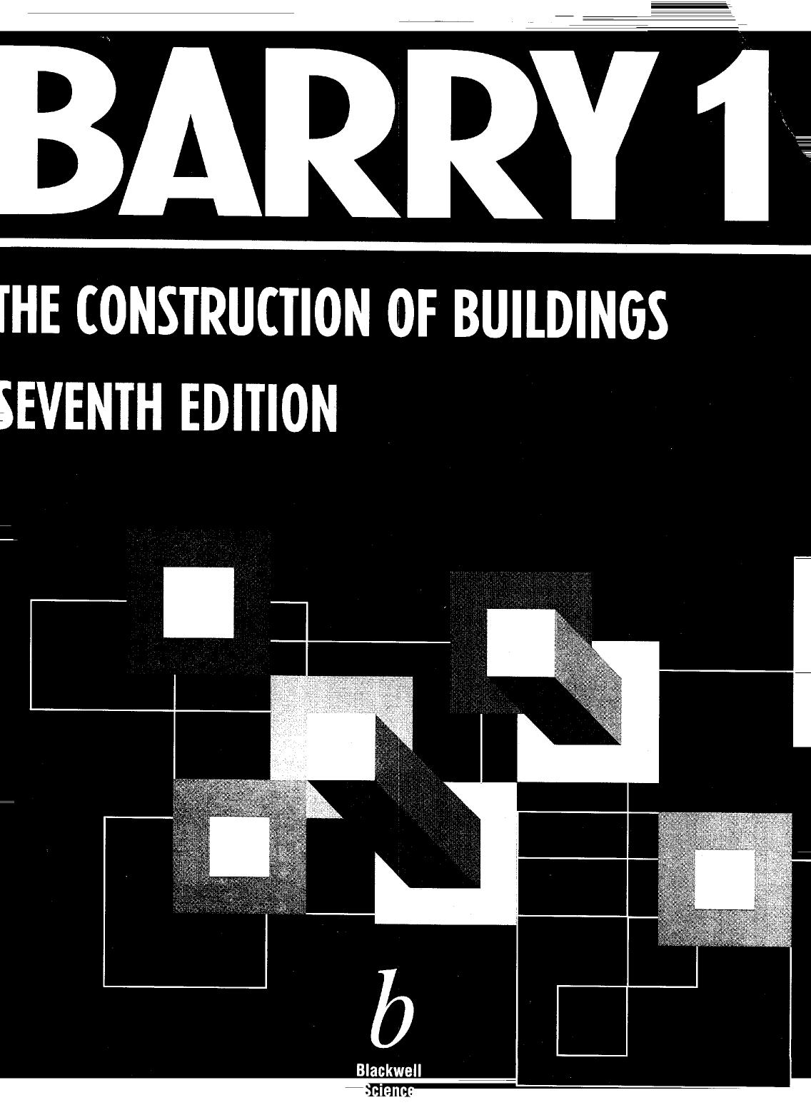 THE Construction of buildings 7TH ED 1999