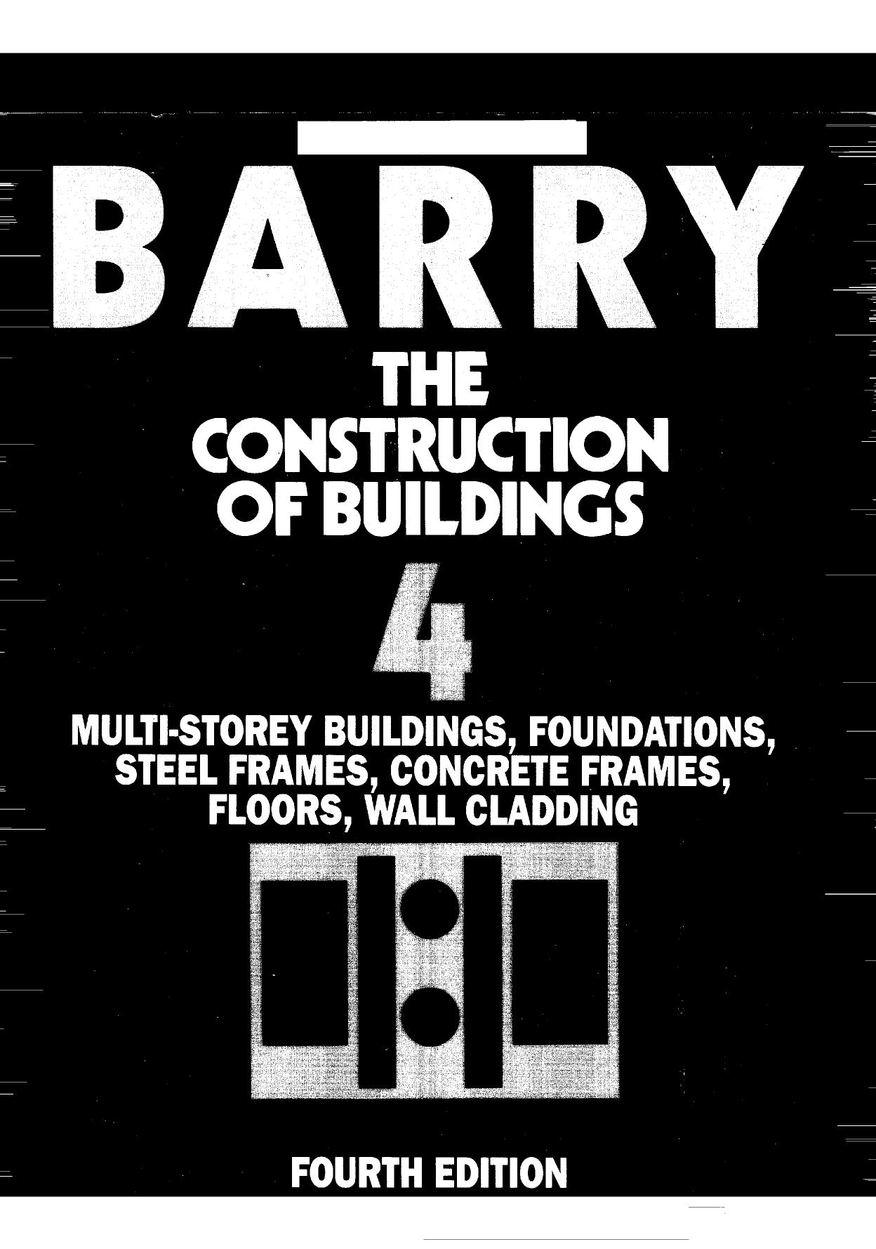THE Construction of buildings Volume4 4TH ED 1996