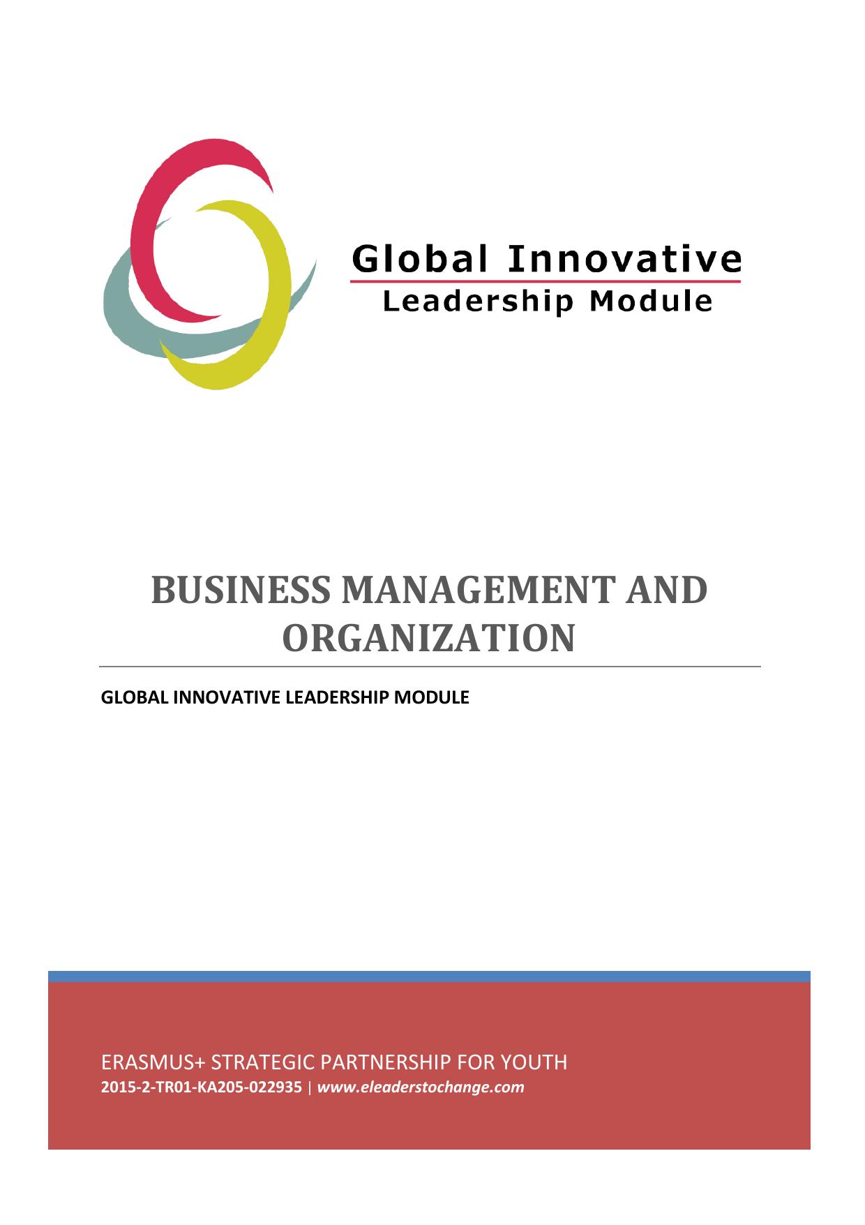 BUSINESS MANAGEMENT AND ORGANIZATION