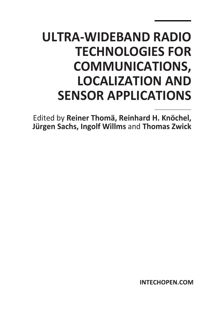 Ultra-Wideband Radio Technologies for Communications  Localization and Sensor Applications 2013.pdf