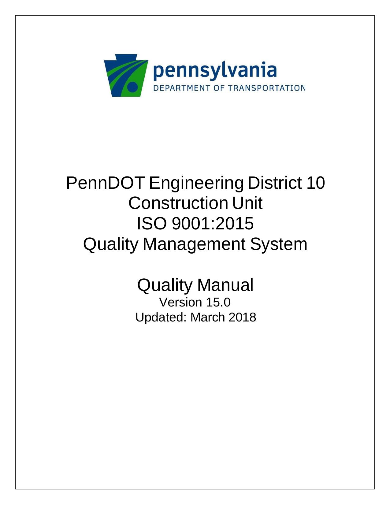 ISO 9001 2015 Quality Management System Quality Manual ( PDFDrive ) 2018