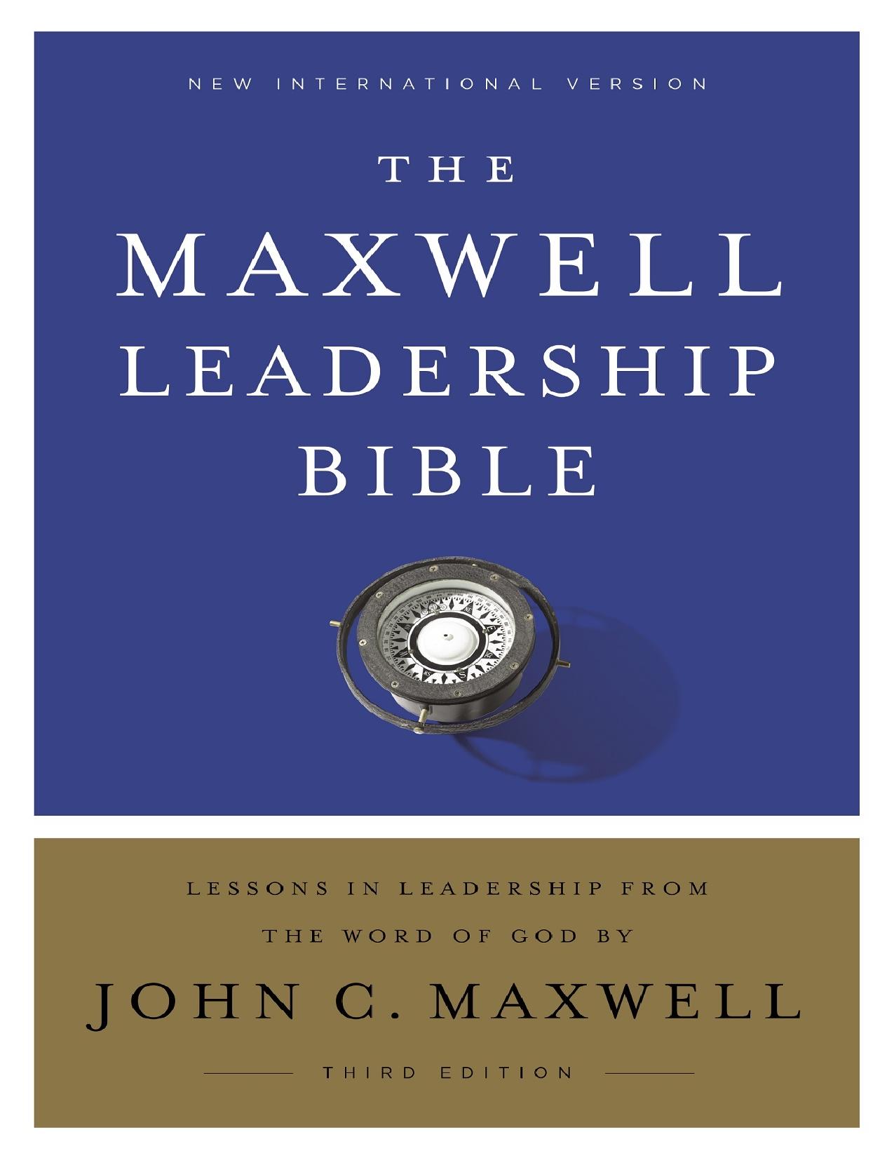 NIV, Maxwell Leadership Bible, 3rd Edition - PDFDrive.com