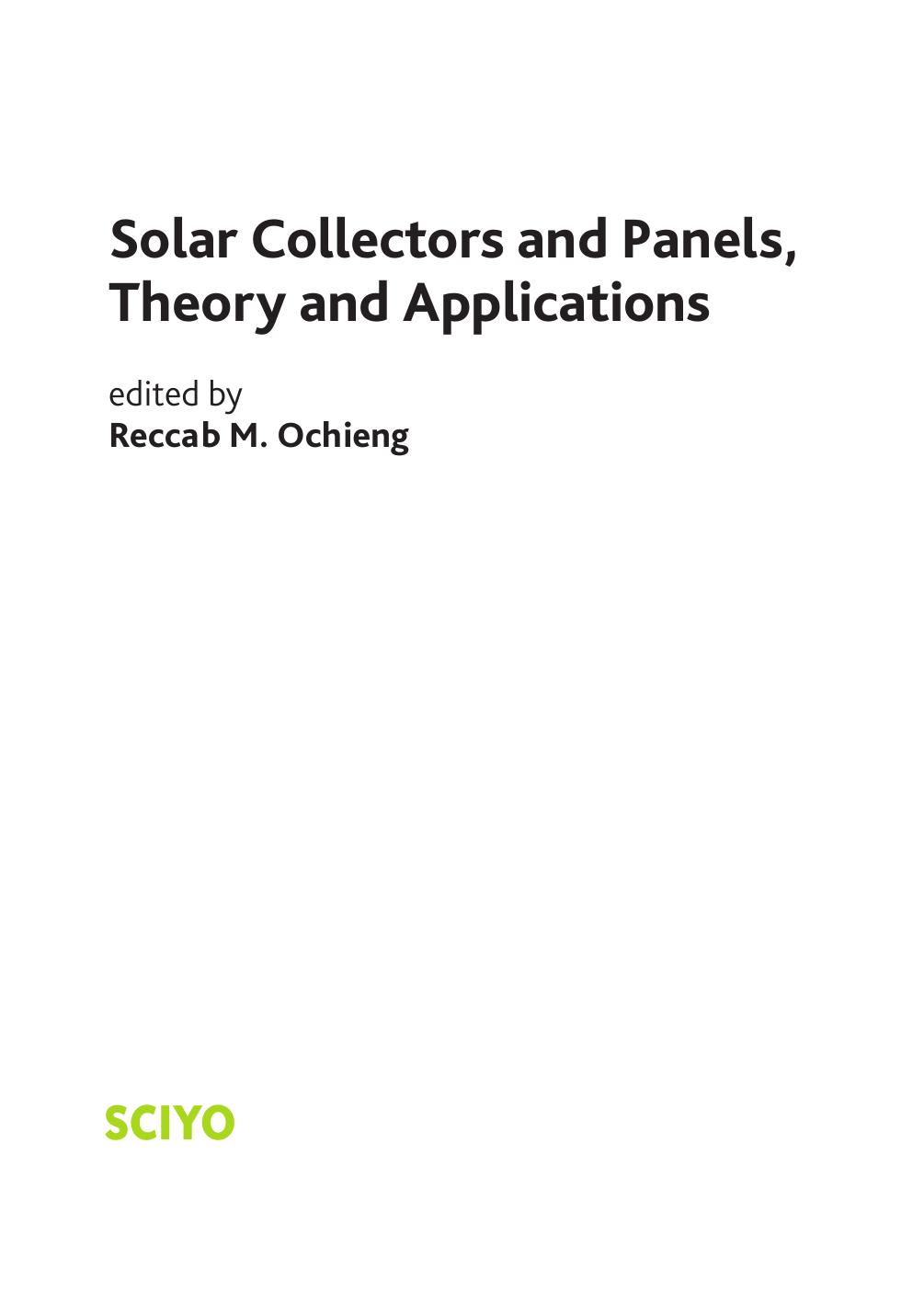 Impressum_Solar Collectors and Panels, Theory and Applications.indd
