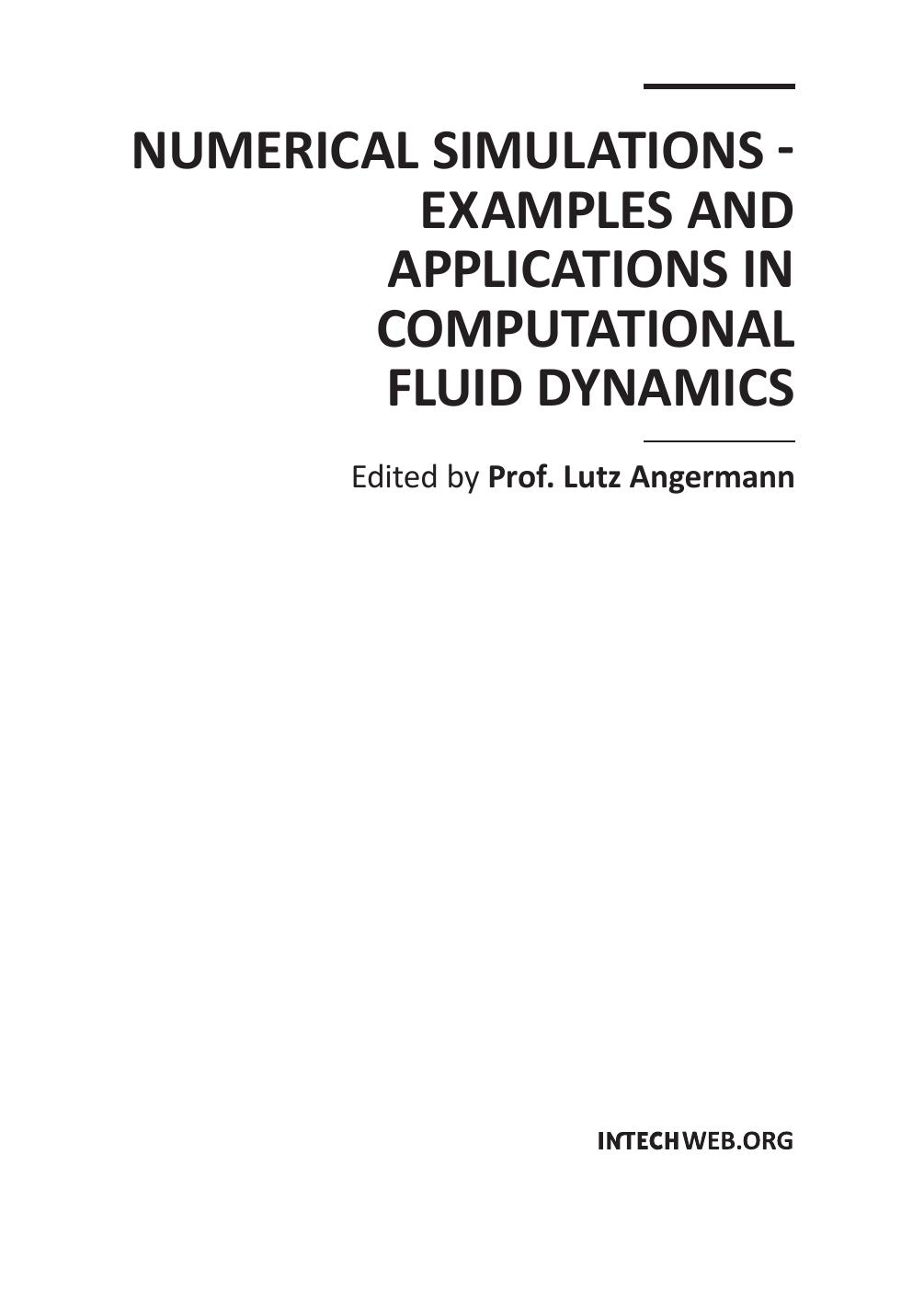 Numerical Simulations - Examples and Applications in Computational Fluid Dynamics.indd
