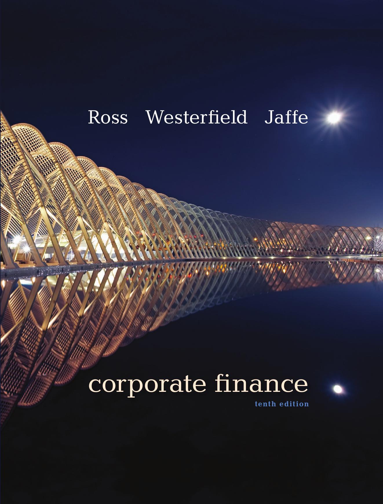 Corporate Finance, 10th edition (Mcgraw-Hill/Irwin Series in Finance, Insurance and Real Estate)