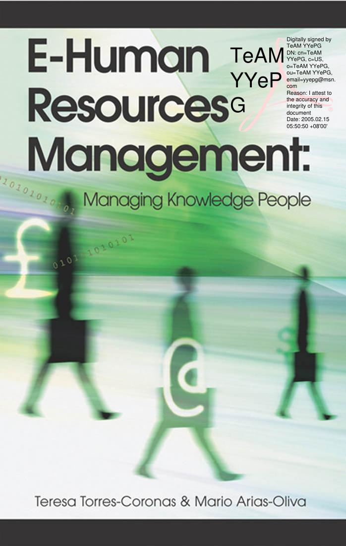 E-Human Resources Management Managing Knowledge  People 2005