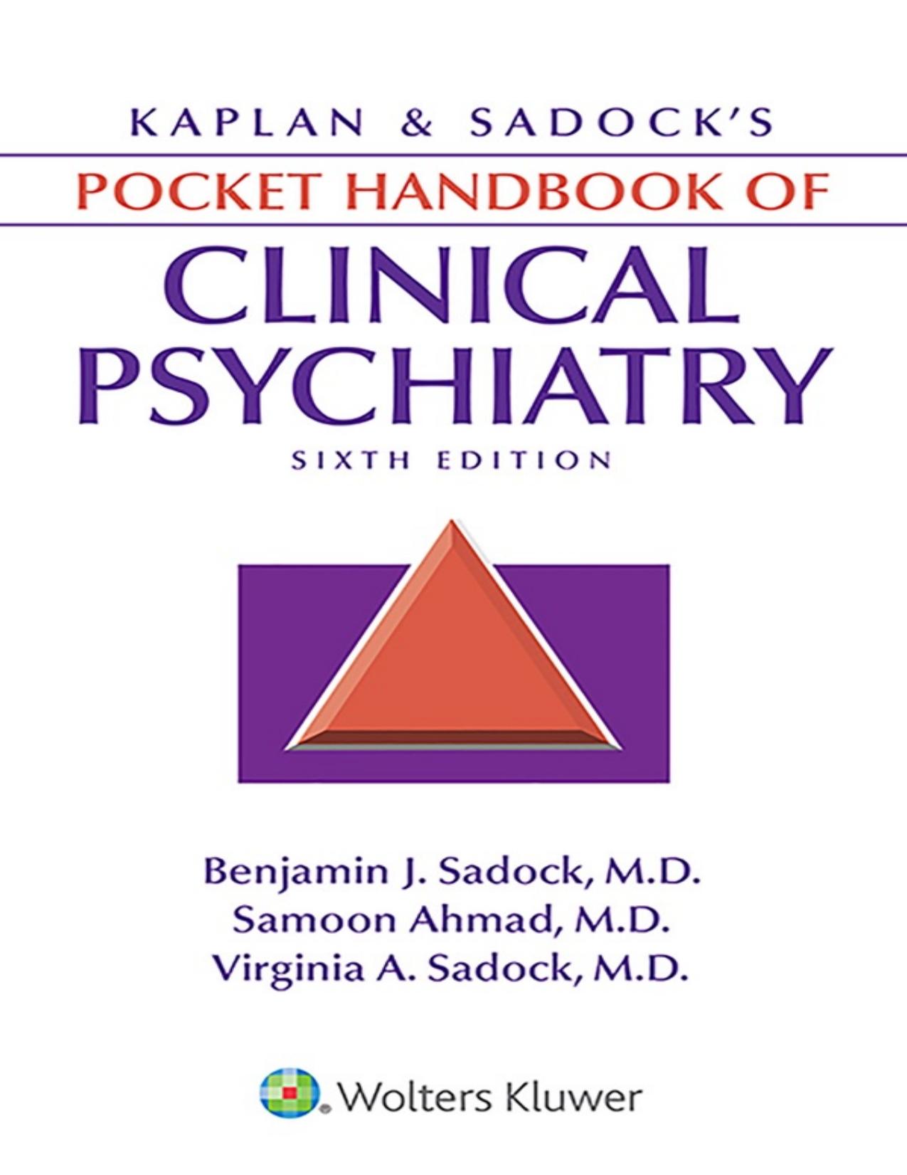 Kaplan \& Sadock’s Pocket Handbook of Clinical Psychiatry - PDFDrive.com