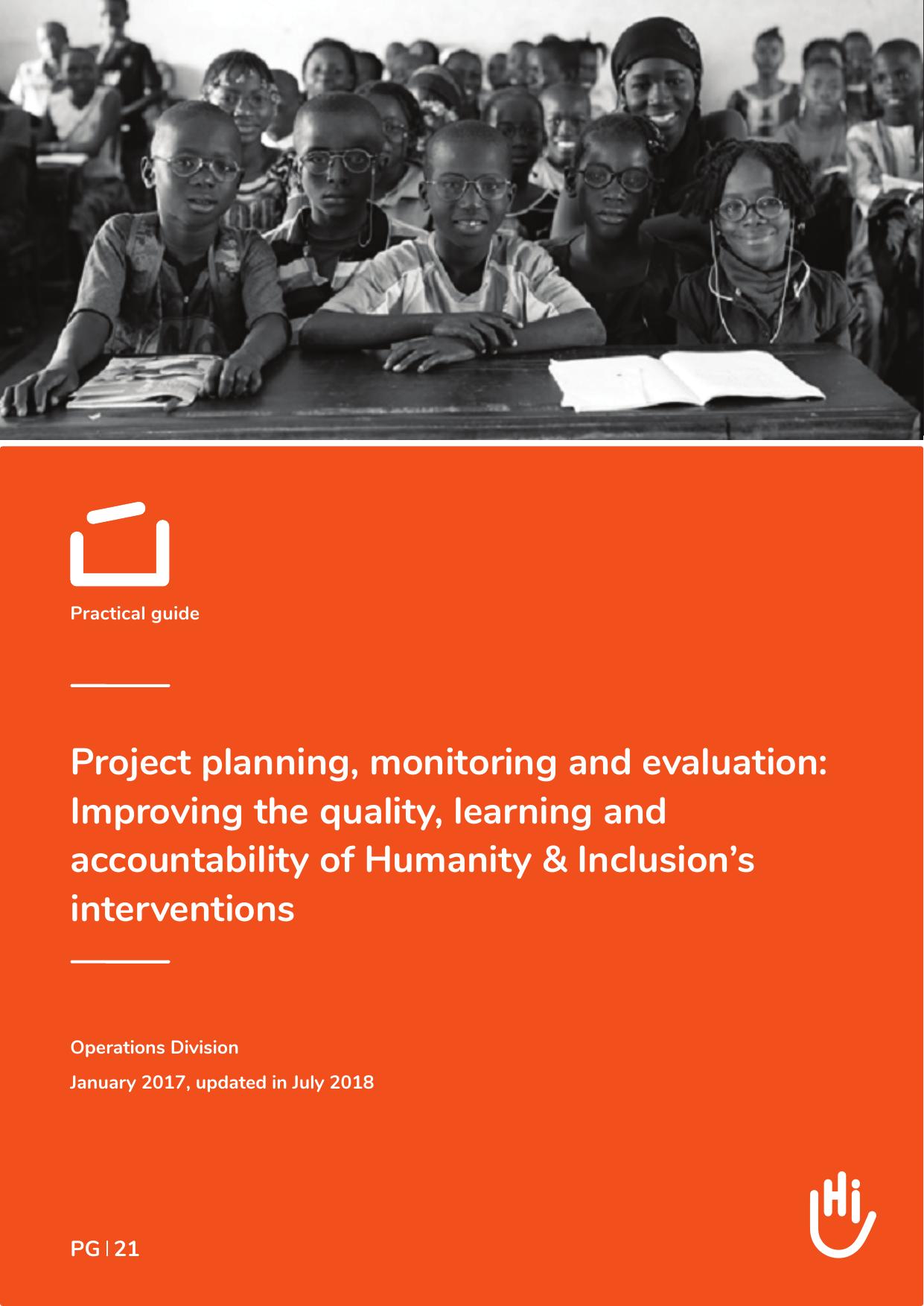 Project planning, monitoring and evaluation 2017