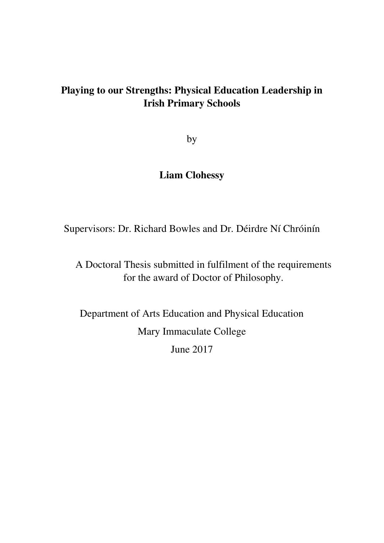 Playing to our Strengths Physical Education Leadership in Irish Primary Schools 2017.pdf