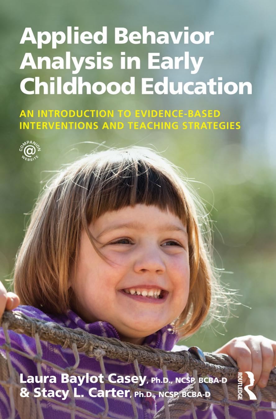 Applied Behavior Analysis in Early Childhood Education An Introduction to Evidence-based 2017