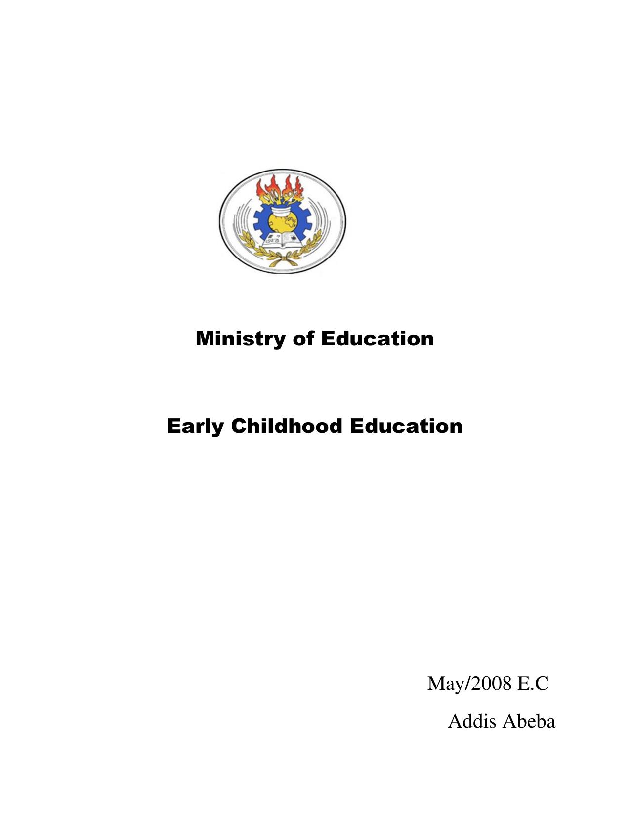 Early Childhood Education (ECEd-201)                   2008E.C