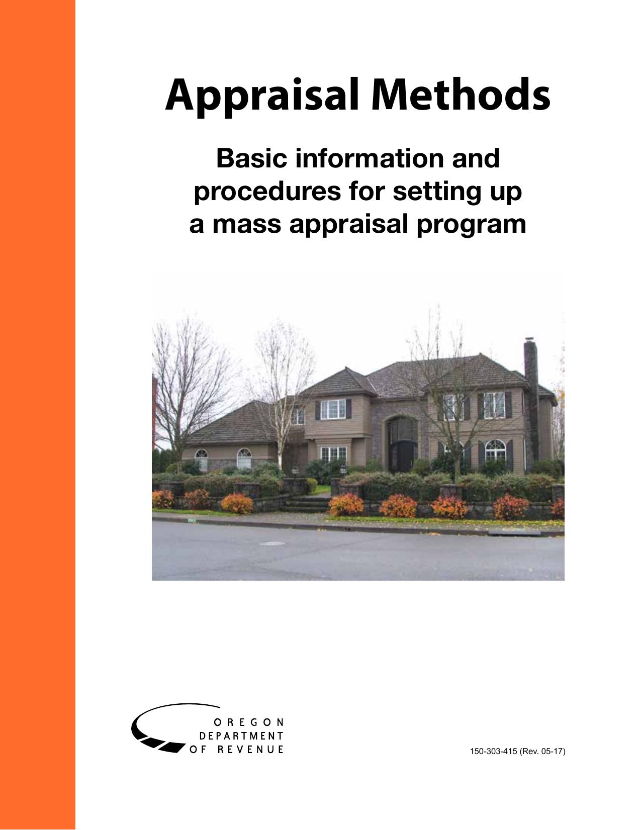 Appraisal Methods for Real Property 2015